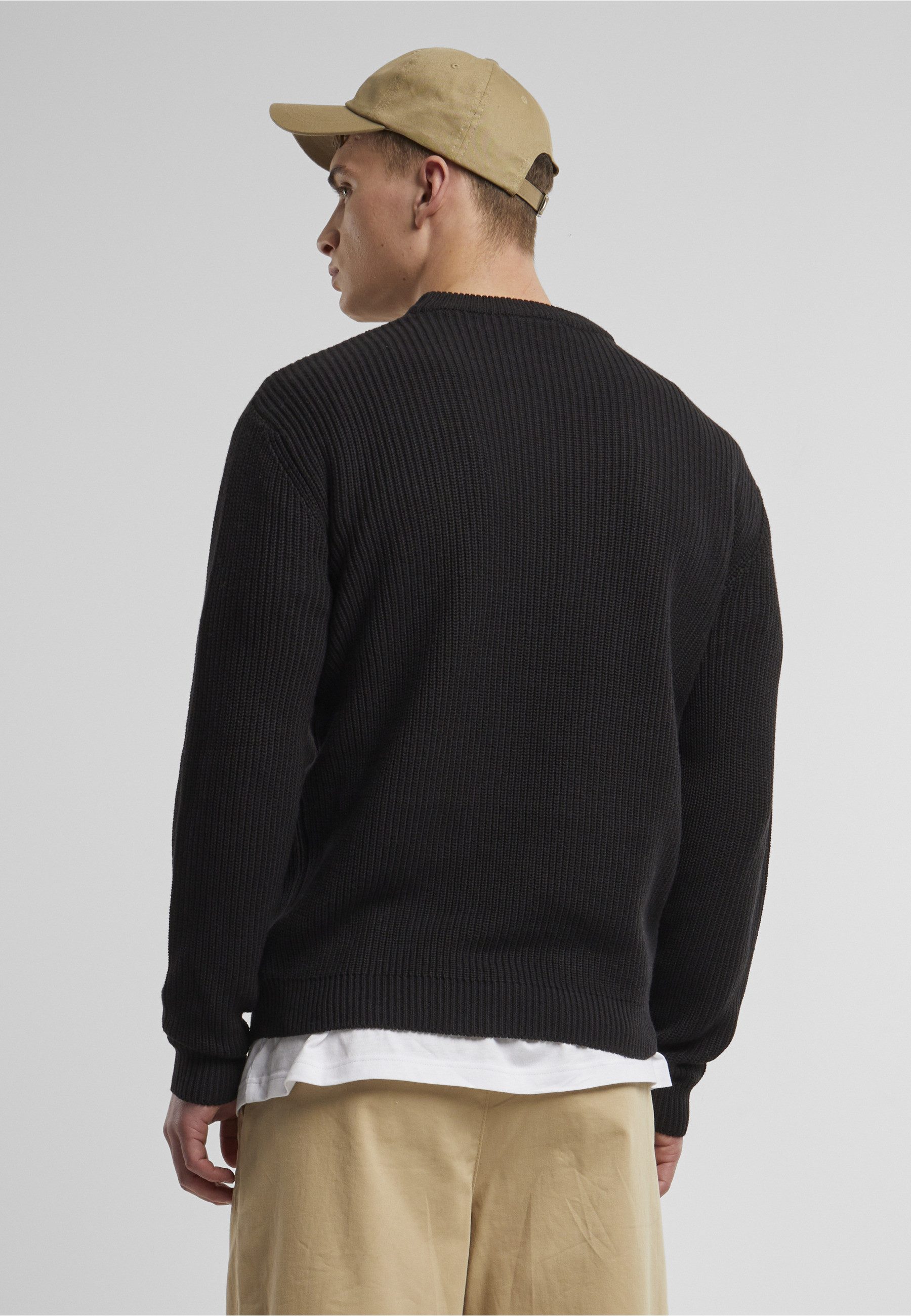 URBAN CLASSICS Rundhalspullover Urban Classics Rib Basic Sweater (1-tlg)