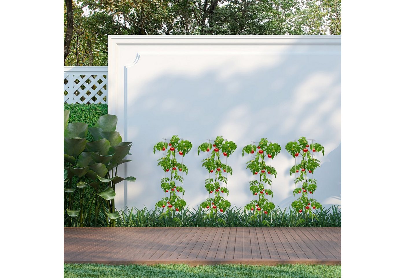 Thumbnail - relaxdays Rankhilfe 120 cm 2er Set grau