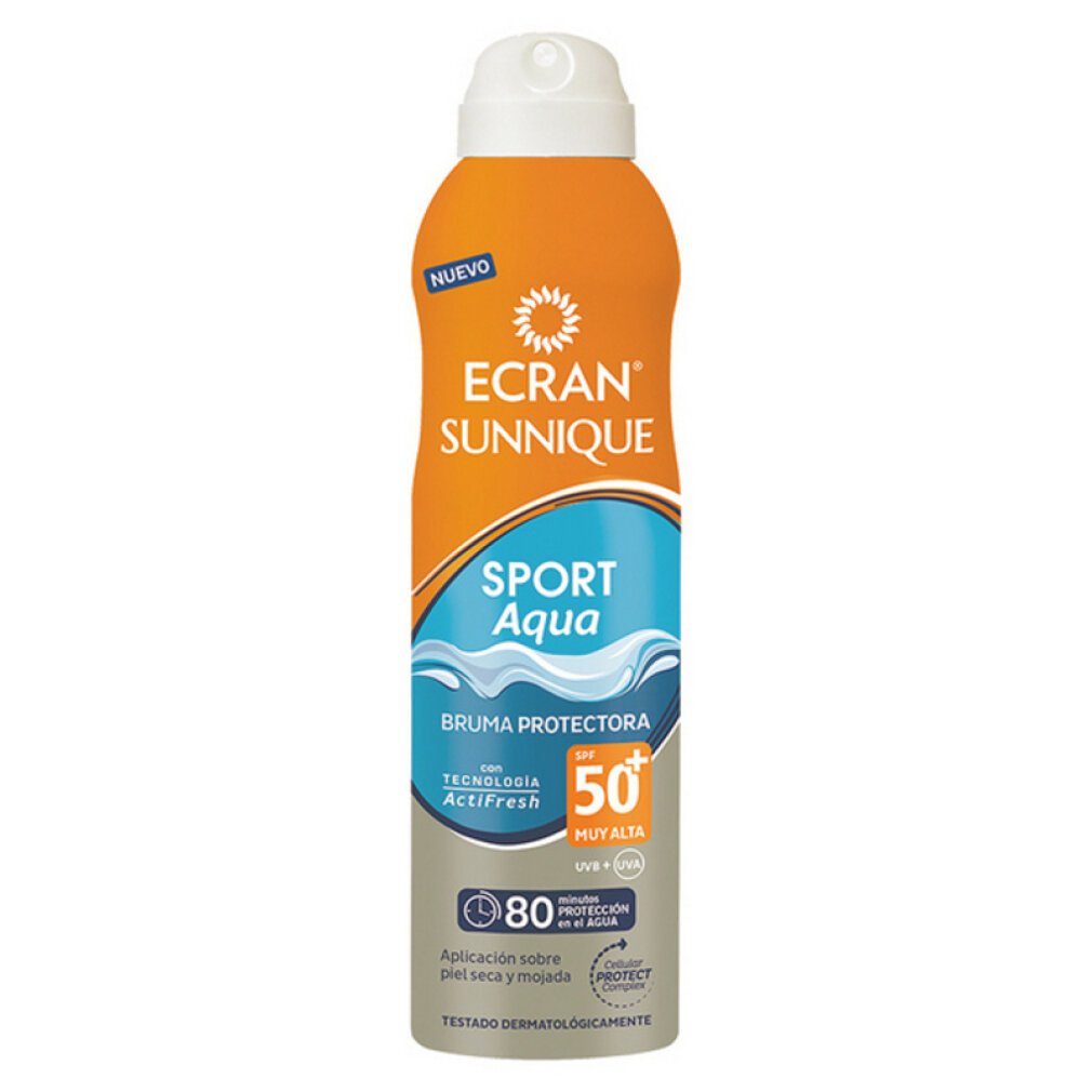 Ecran Sonnenschutzcreme Sunnique Sport Aqua Protection Mist Spf50 250ml