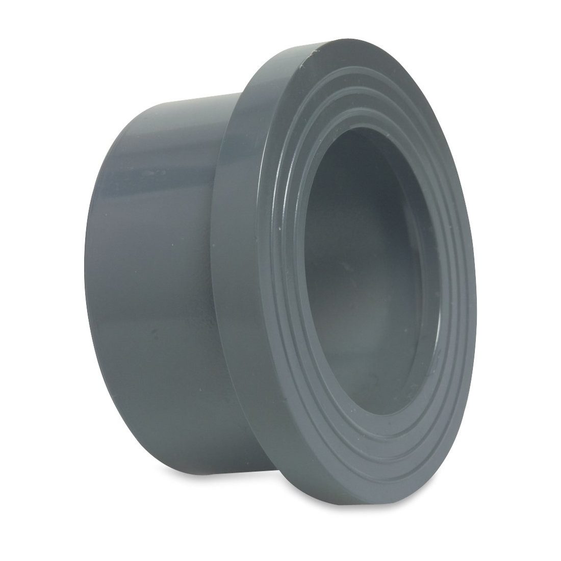 Mega Group Gewindefitting Bundbuchse PVC-U Klebemuffe 6 - 16 bar, grau, Ø 63 mm (PN16)DN50
