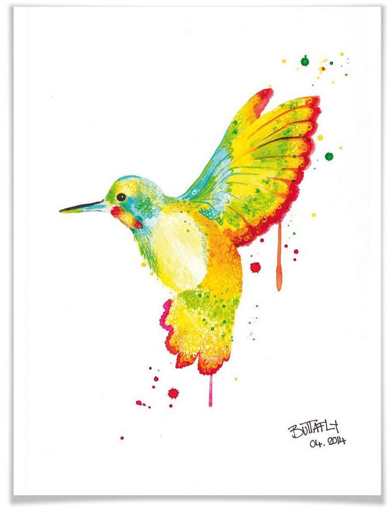 Wall-Art Poster Kolibri, Vögel (1 St), Poster, Wandbild, Bild, Wandposter | Poster