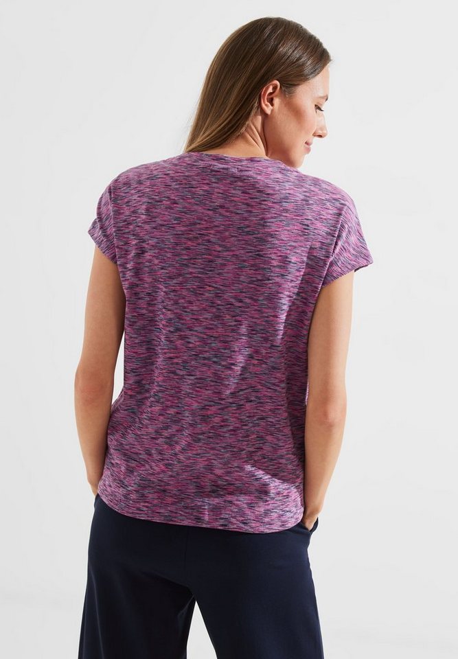 Cecil T-Shirt in Melange Optik, Damen T-Shirt