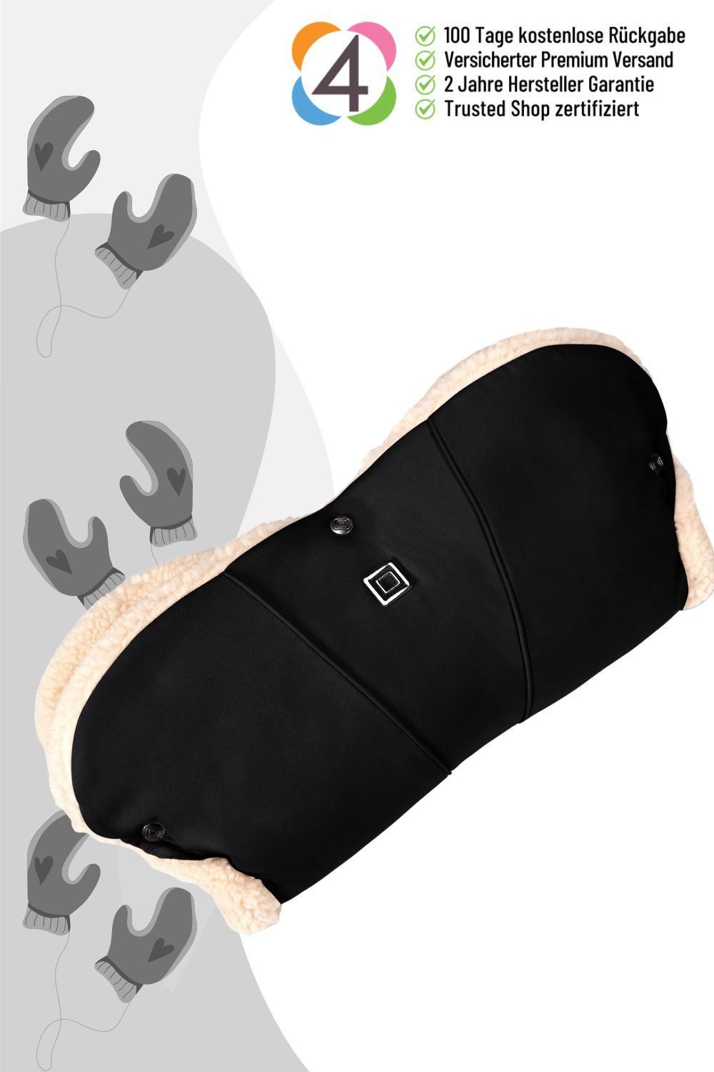 Moon Kinderwagen-Handwärmer Moon Premium Handmuff