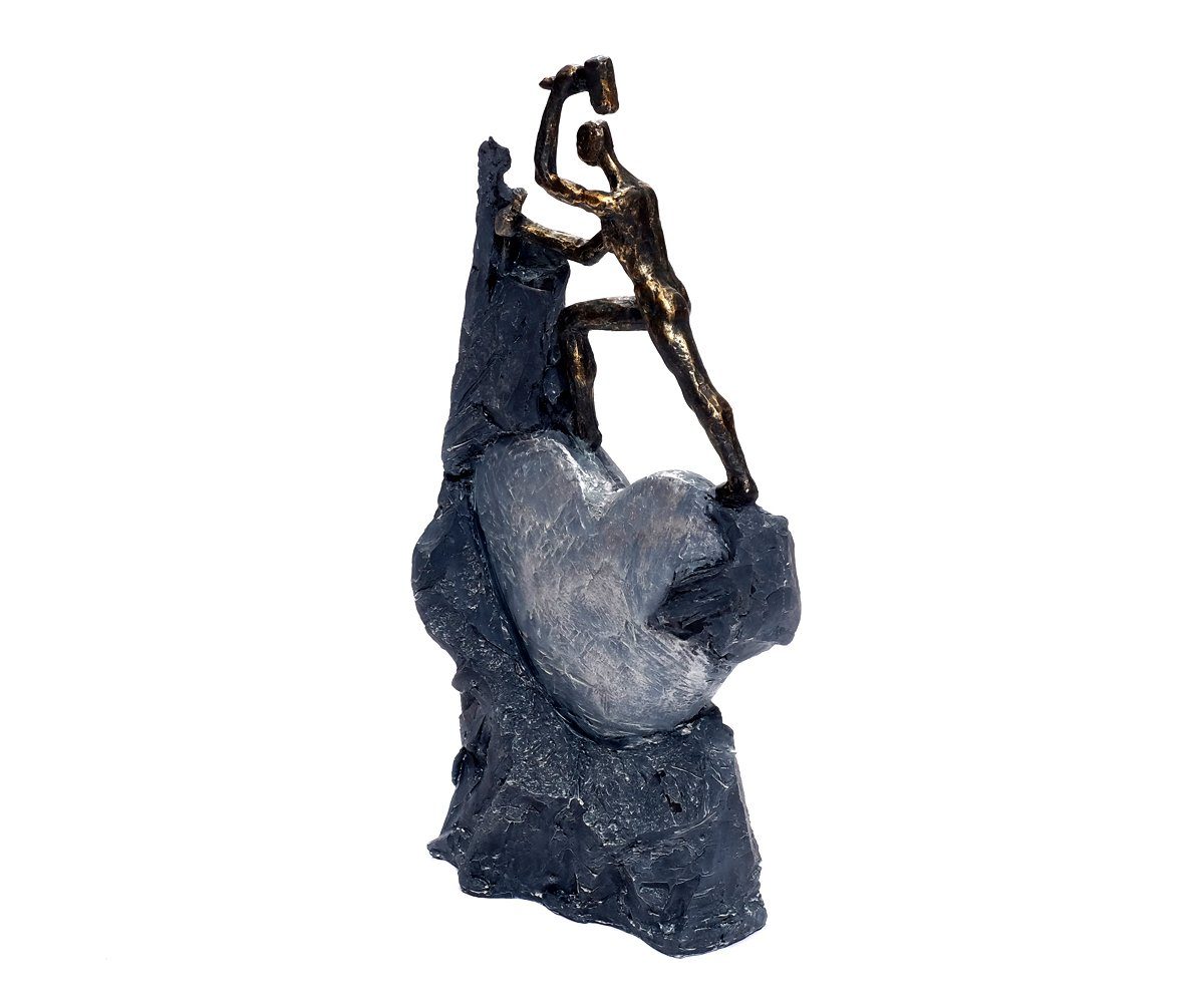 Brillibrum Dekofigur Herz Skulptur aus Polystone Figur Liebe Moderne Herz