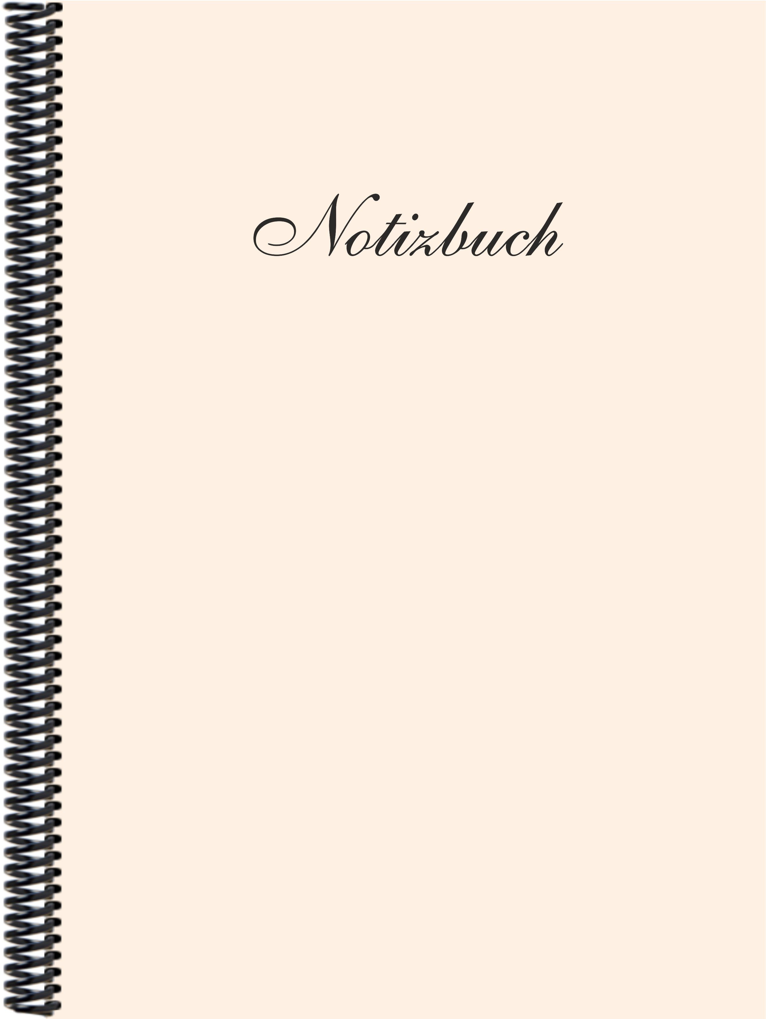 E&Z Verlag Gmbh Notizbuch Notizbuch DINA4 blanko, in der Trendfarbe haut