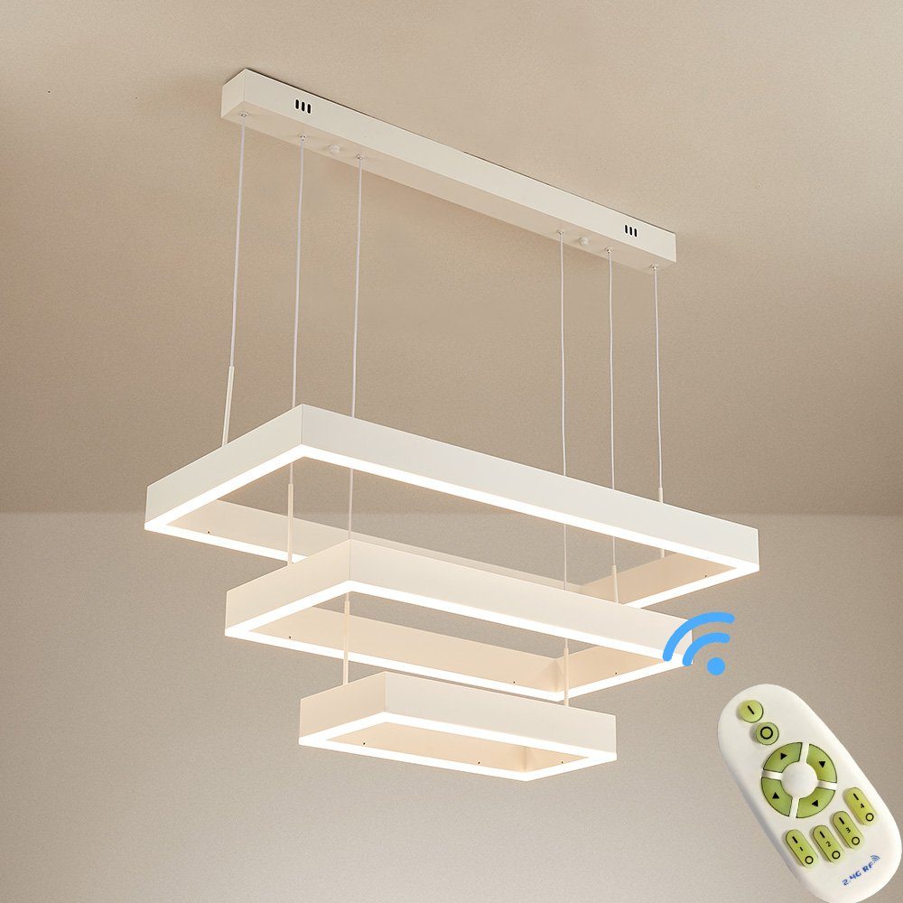 Euroton LED Pendelleuchte LED Pendelleuchte 6053 Fernbedienung warmweiß bis kaltweiß einstellbar, LED fest integriert