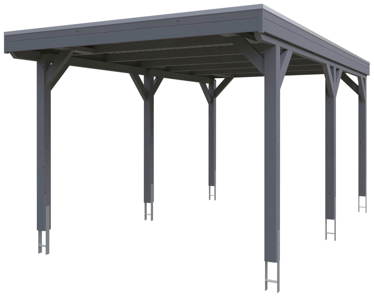 cm Aluminiumdach BxT: mit Einfahrtshöhe, cm, Skanholz Einzelcarport 289 321x554 Grunewald,