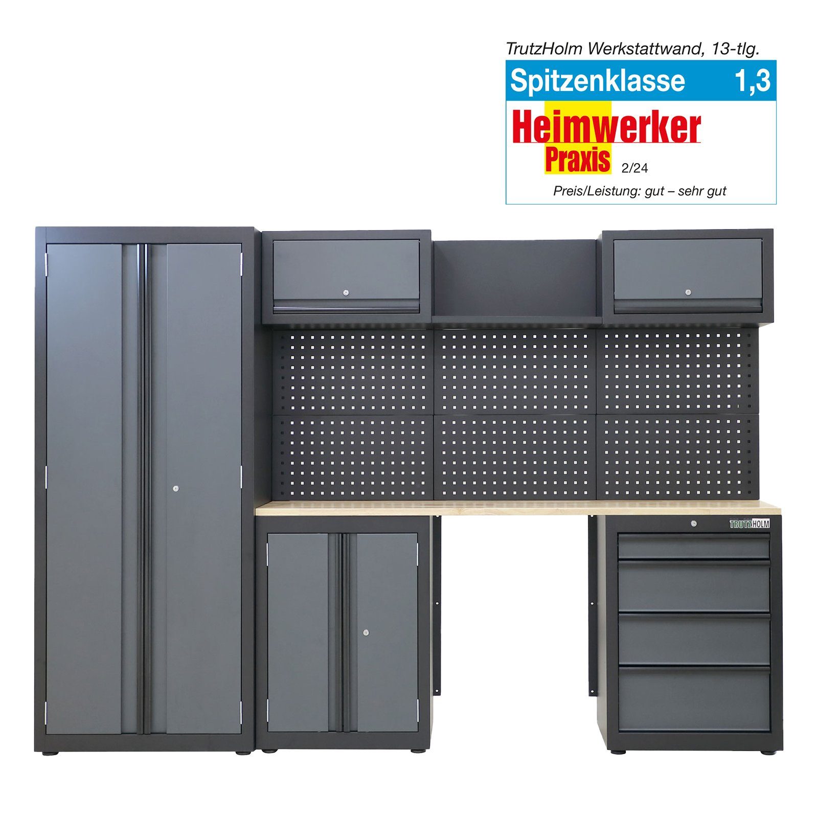 TRUTZHOLM Werkstatt-Set Werkstattwand modulares Werkstattschranksystem aus günstig online kaufen