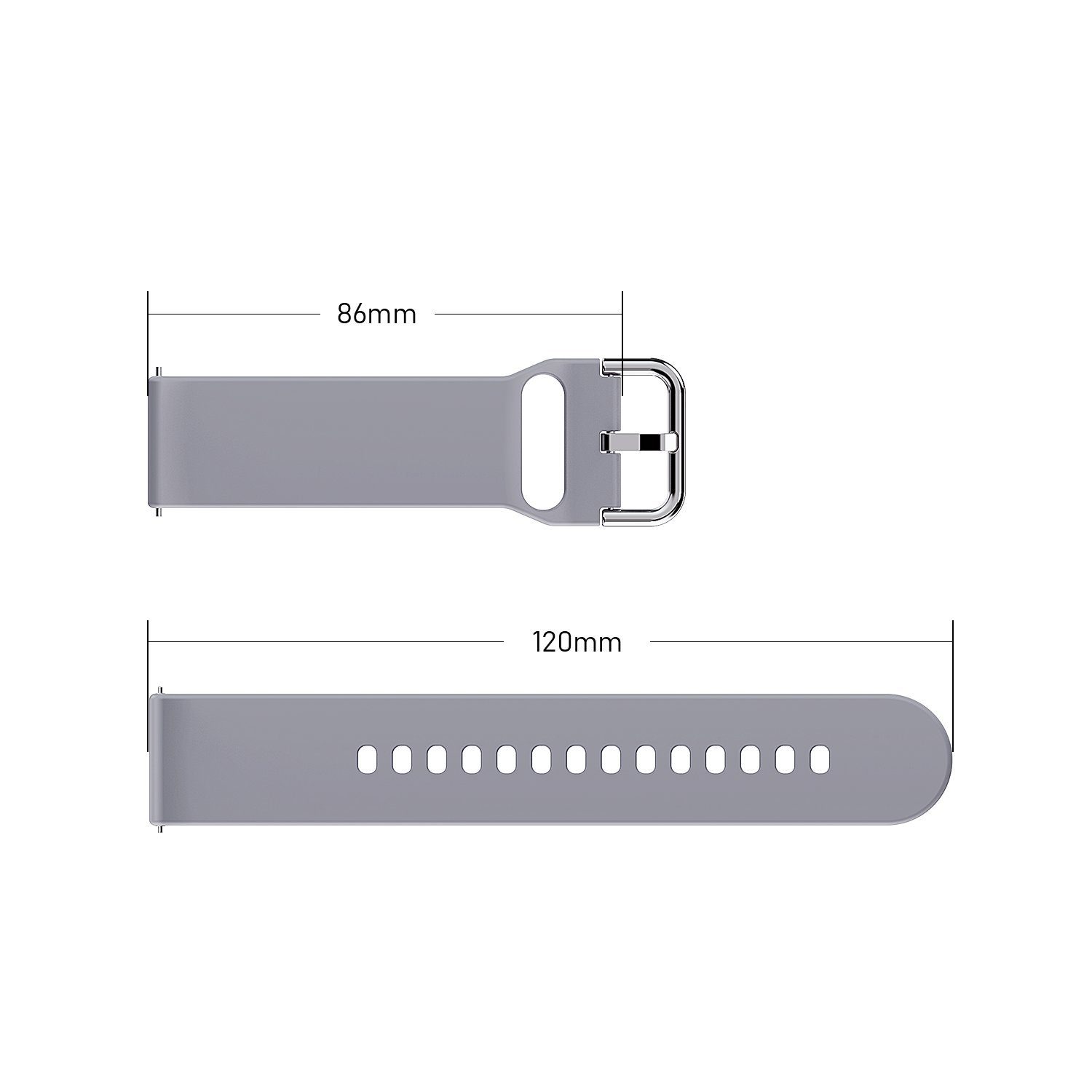 Zubehör Smartwatch(Artikel-Nr. für Mutoy mit Armband Grau S0S3Z023JVCP2) 22mm Smartwatch Kompatibel Uhr), Uhrenarmbänder Ersatzarmband(Keine Smartwatch-Armband