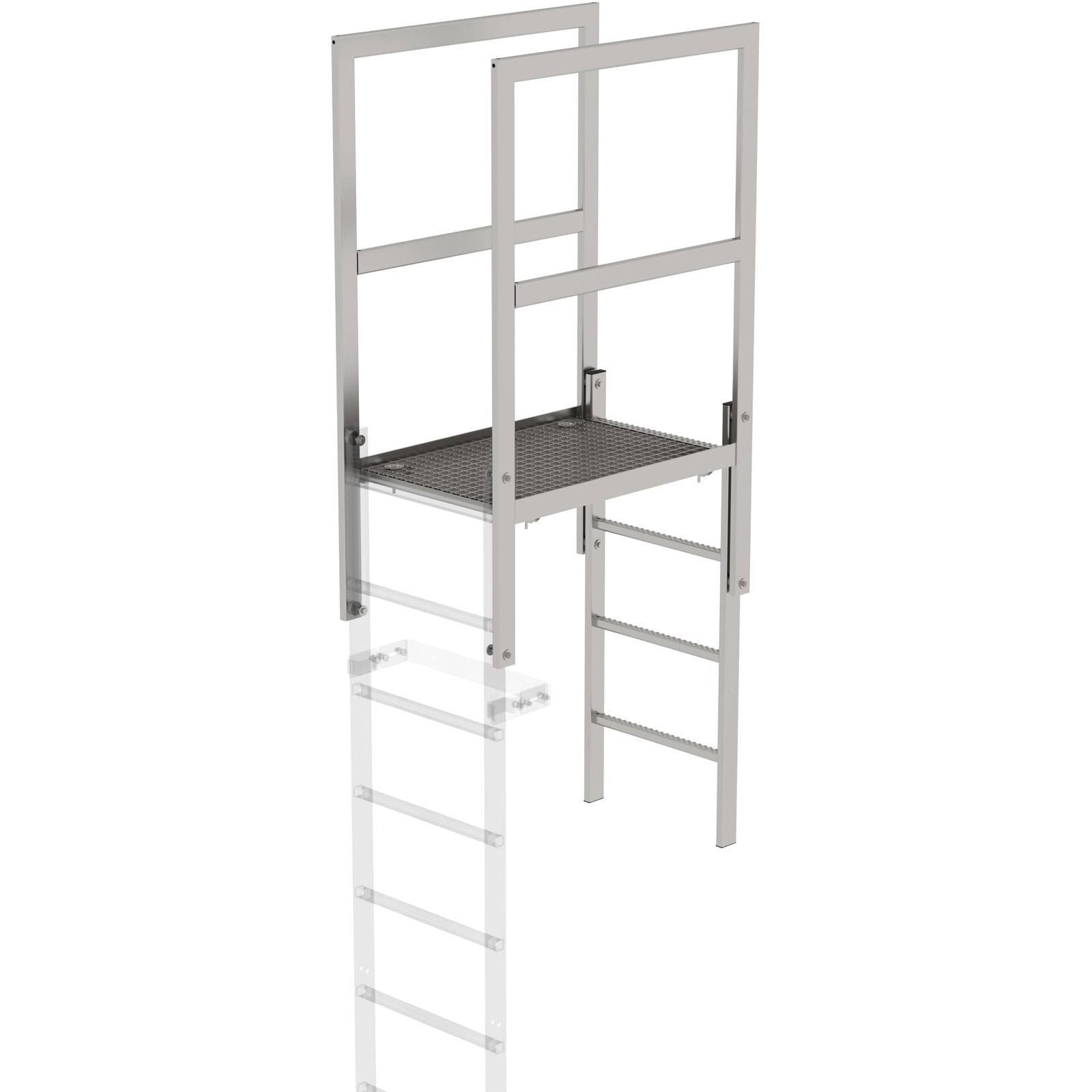 Günzburger Steigtechnik Systemtreppe Günzburger Steigtechnik Attika-Überstieg V2A - 068181