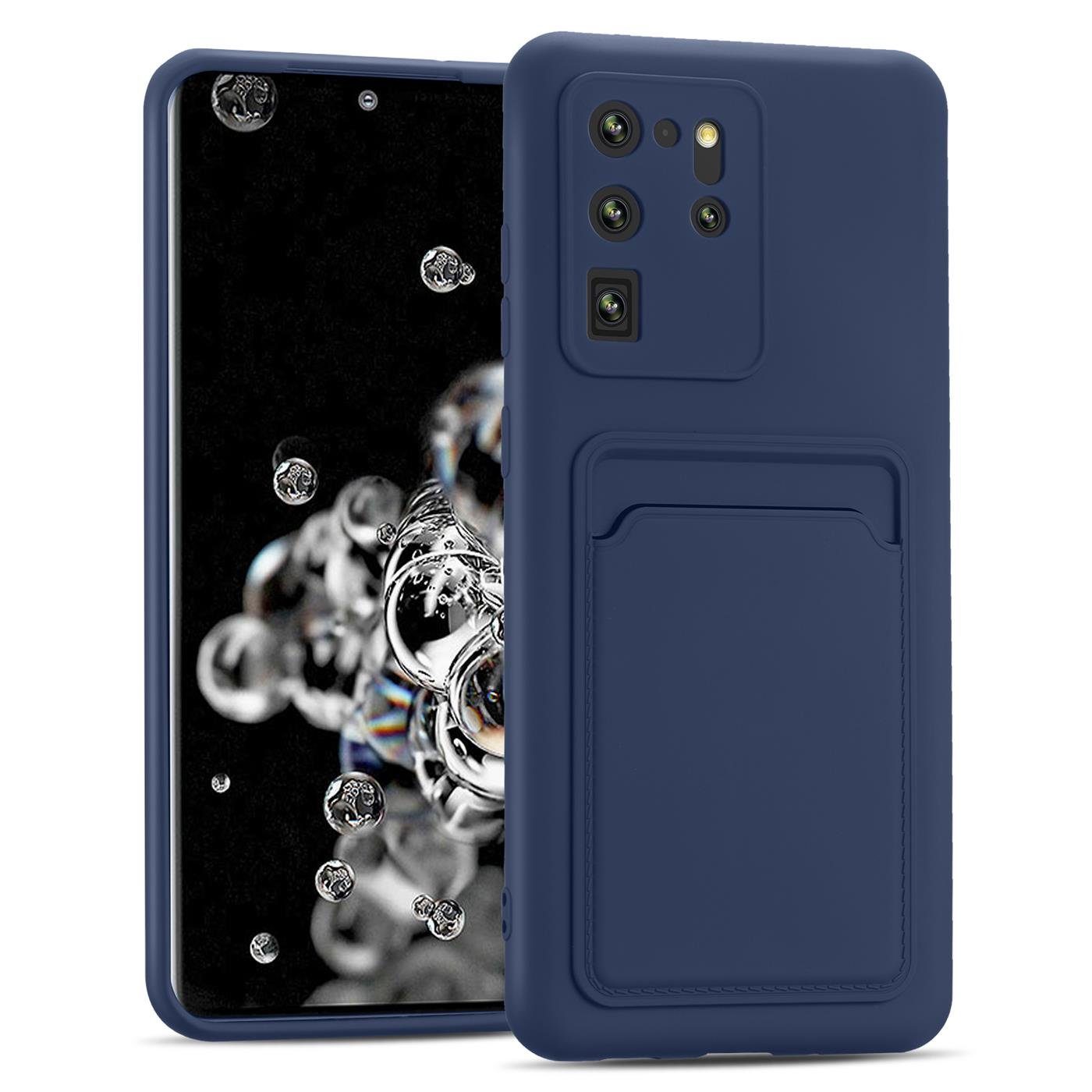 CoolGadget Handyhülle Card Case Handy Tasche für Samsung Galaxy S20 Ultra 6,9 Zoll, Silikon Schutzhülle mit Kartenfach für Samsung Galaxy S20 Ultra Hülle