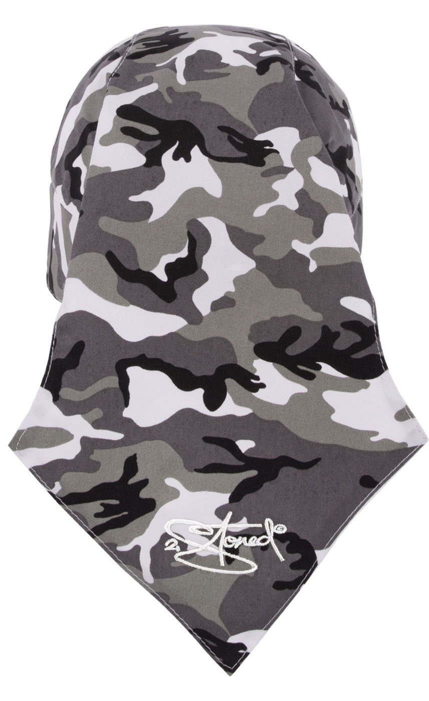 2Stoned Bandana Kopftuch Biker Cap Classic mit Stick Crown für Damen und Herren, Einheitsgröße