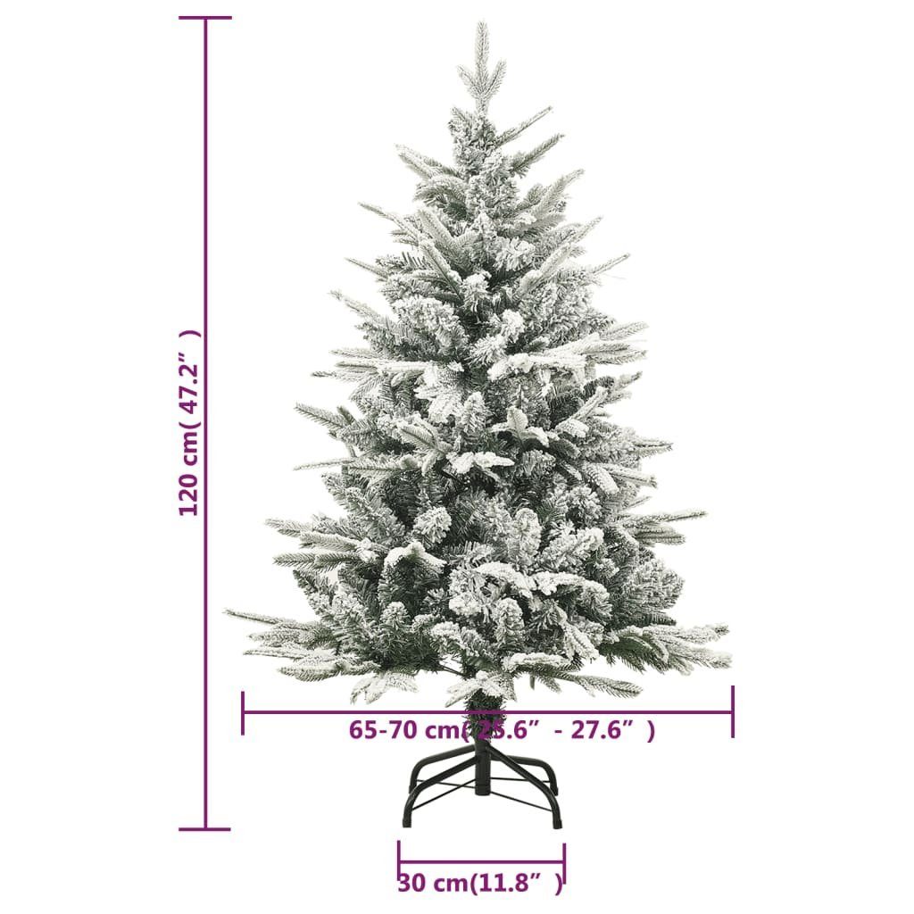 vidaXL Beschneit Künstlicher PVC Weihnachtsbaum cm PE 120 Grün Künstlicher Weihnachtsbaum