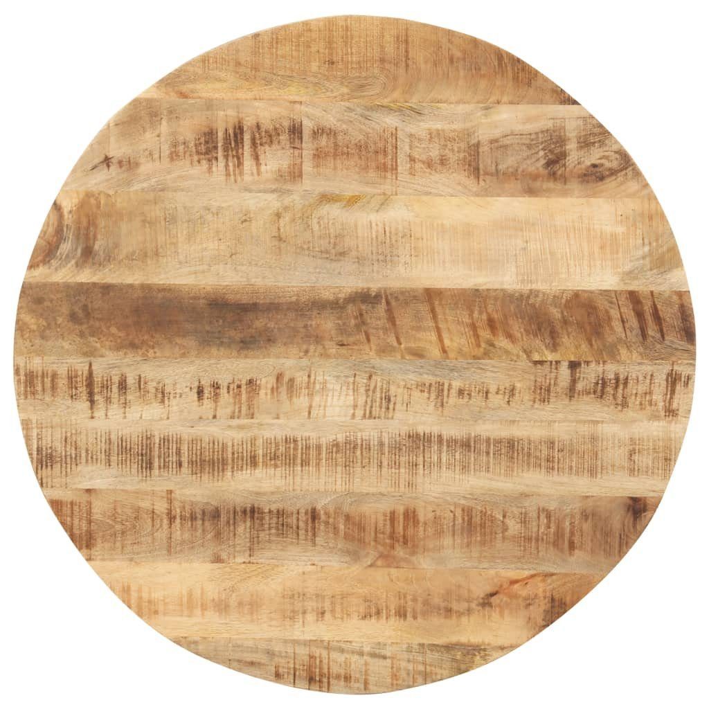 furnicato Tischplatte Massivholz Mango Rund 15-16 mm 80 cm (1 St)