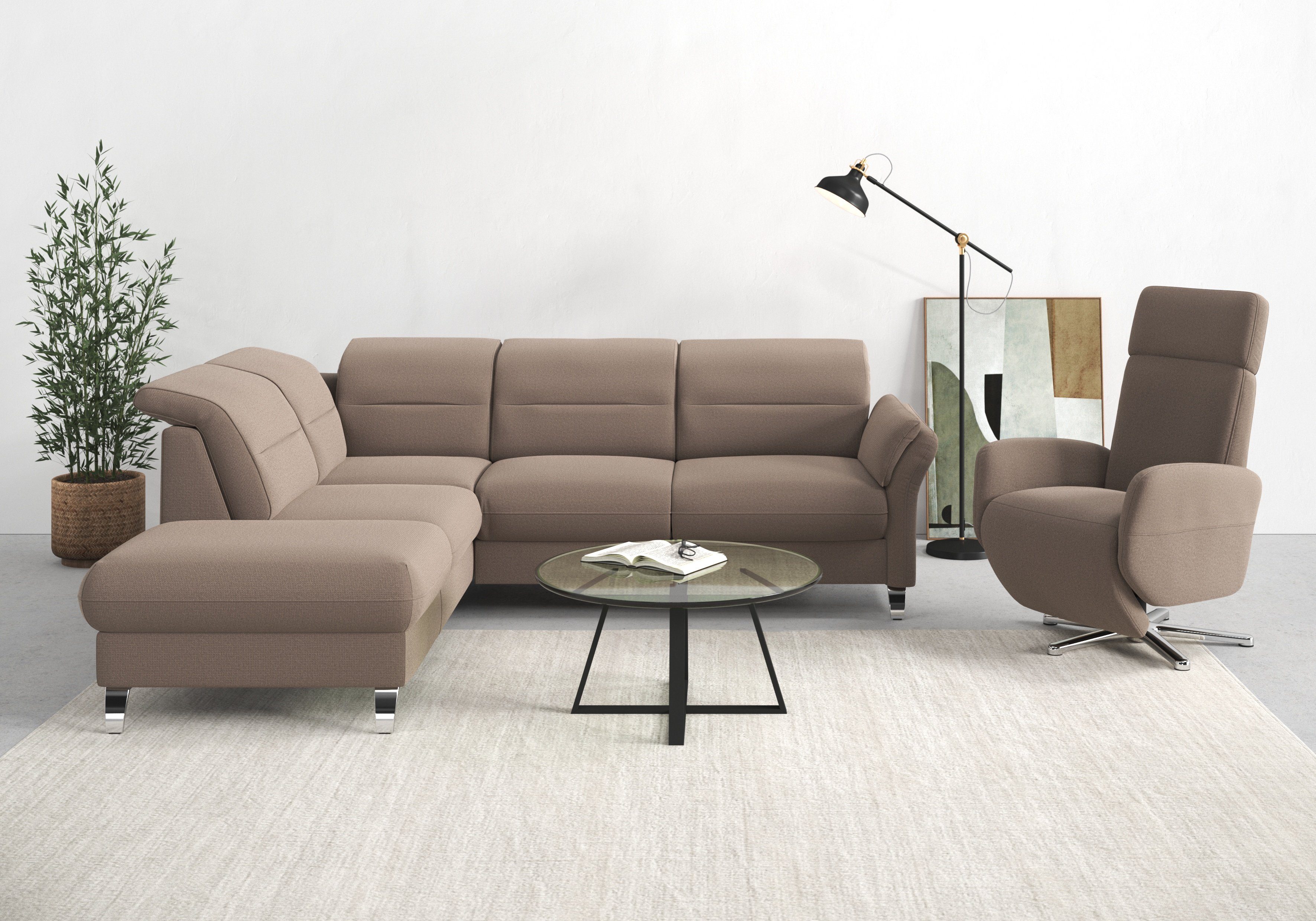 sit&more Ecksofa Grenoble L-Form mit Federkern, günstig online kaufen