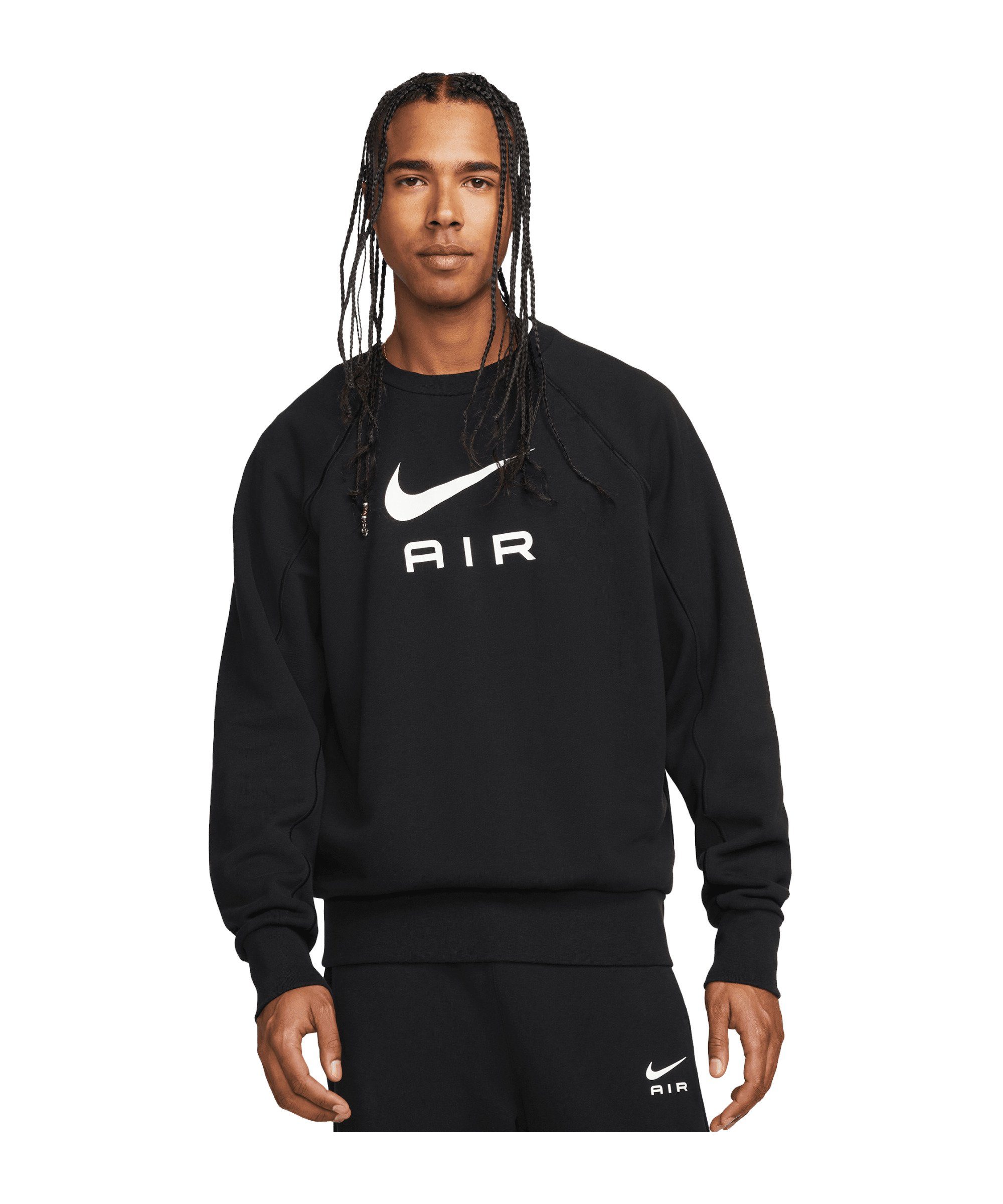 Sportswear schwarzweiss Sweatshirt FT Air Crew Nike Sweatshirt