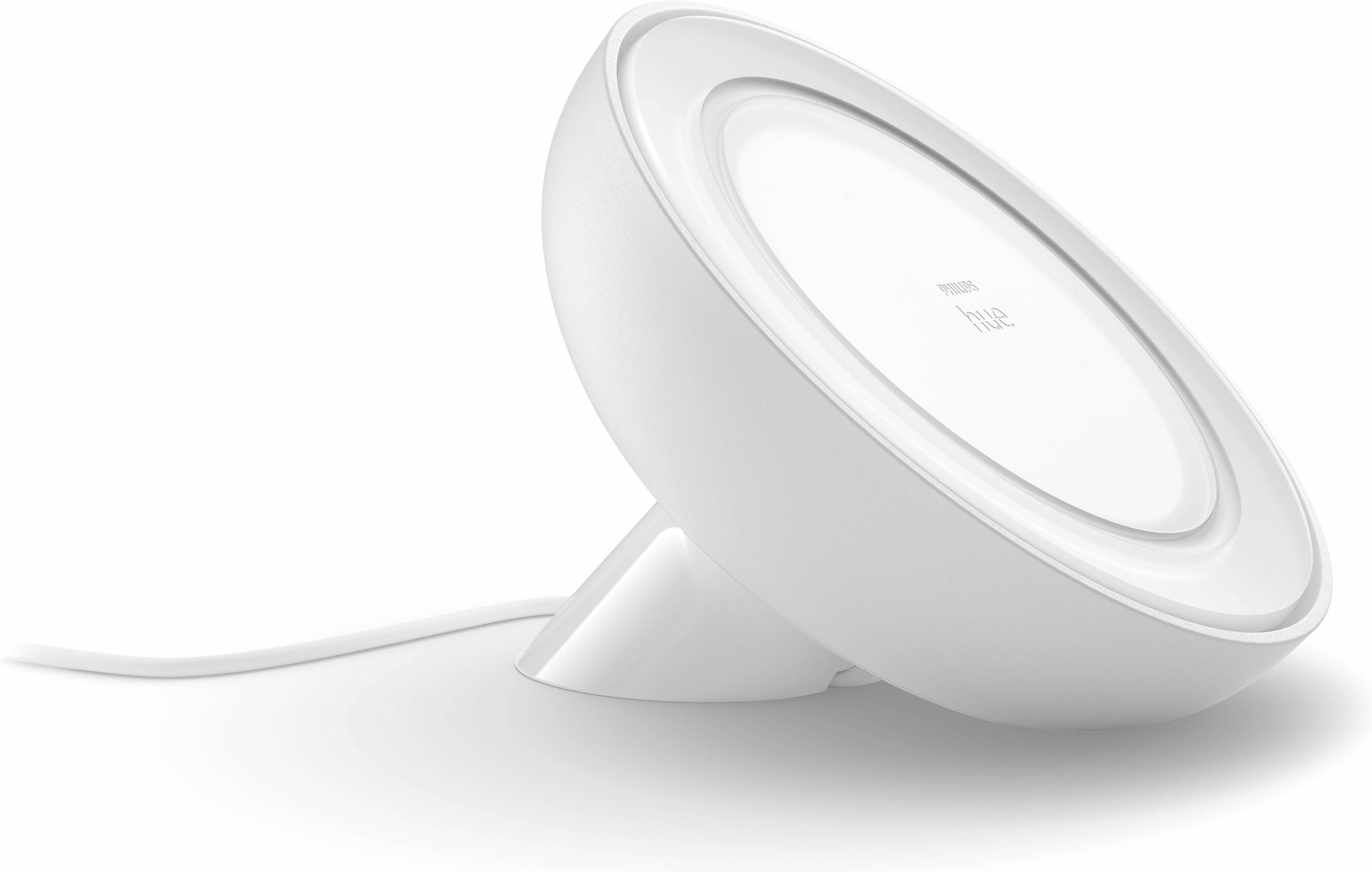 Philips Hue LED Tischleuchte White & Color Ambiance Bloom schwarz, Abschaltautomatik, Bluetooth, CCT - über Fernbedienung, Dimmfunktion, Einschlafhilfe, Farbsteuerung, Farbwechsel, Memory, nach Trennung vom Netz, Nachtlichtfunktion, RGB, Smart Home, Timerfunktion, Weckerfunktion, dimmbar über Fernbedienung, mehrere Helligkeitsstufen, LED fest integriert, Farbwechsler, RGB, warmweiß - kaltweiß, Steuerbar per App und Stimme, Smart Home fähig, Farbfähig und Weißtöne