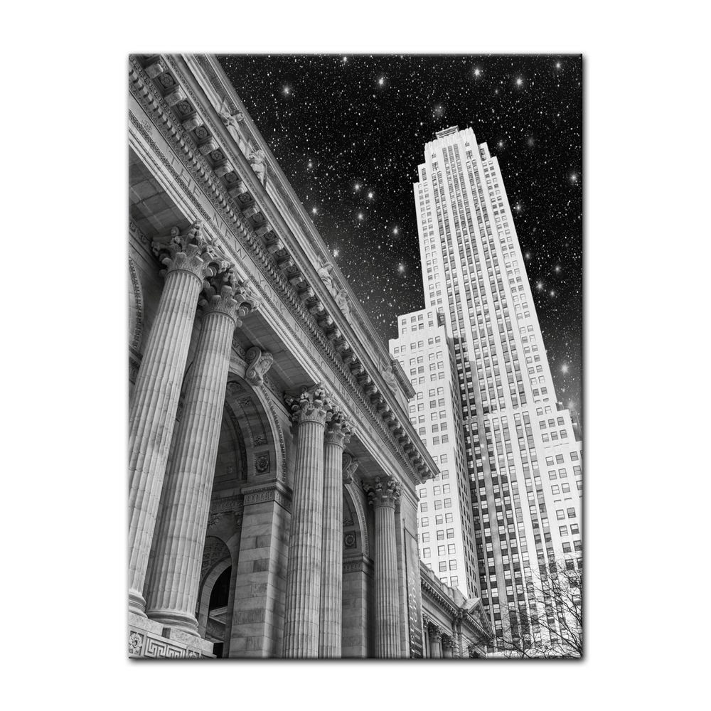 Bilderdepot24 Leinwandbild New York in der Nacht - USA, Städte