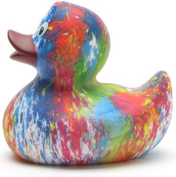 Duckshop Badespielzeug Rainbow Badeente - mit lila Schnabel - Quietscheente