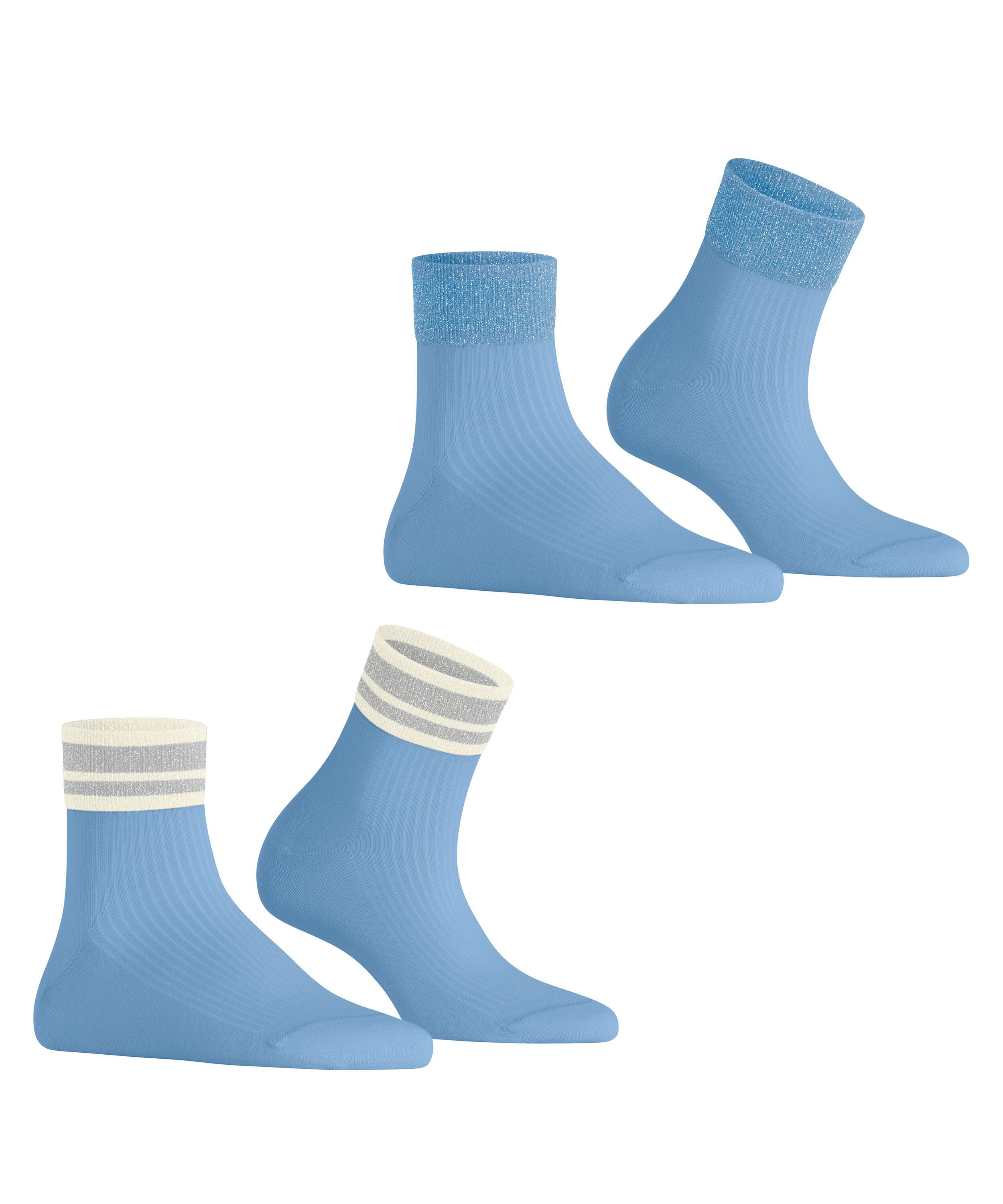 Esprit Kurzsocken Retro Glitter 2-Pack (2-Paar) günstig online kaufen