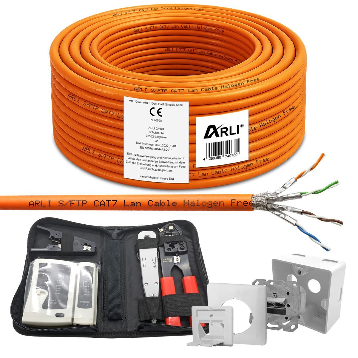 ARLI Installationskabel, RJ45, RJ45 (10000 cm)