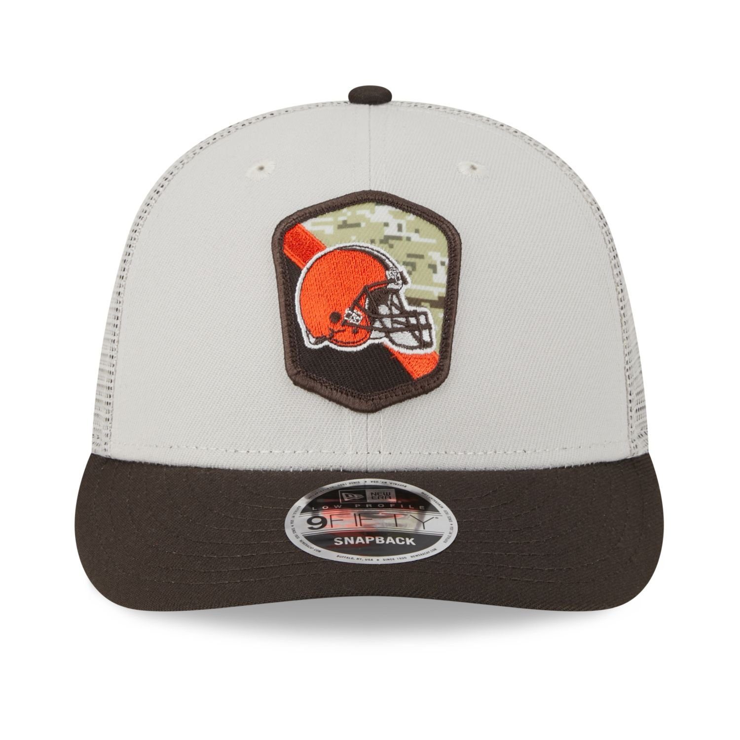 Era Service Snap Browns New Salute Cap Profile to NFL 9Fifty Low Snapback Cleveland