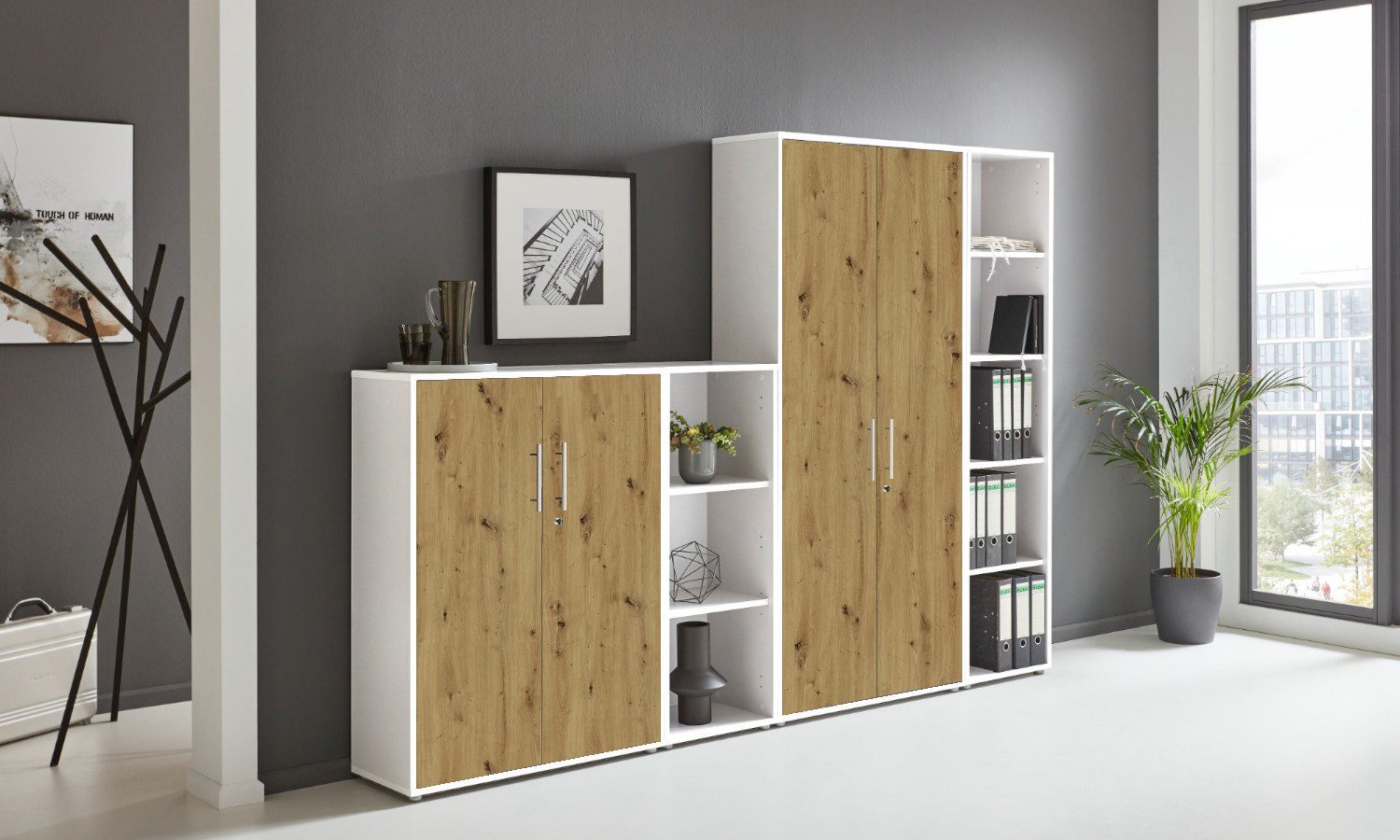 moebel-dich-auf Aktenschrank OFFICE EDITION (Set 4, abschließbar, Metallgri günstig online kaufen