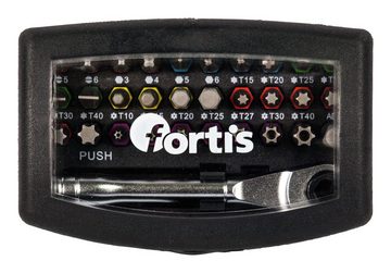 fortis Bit-Set, 32-St., Bit-Sortiment mit Ratsche