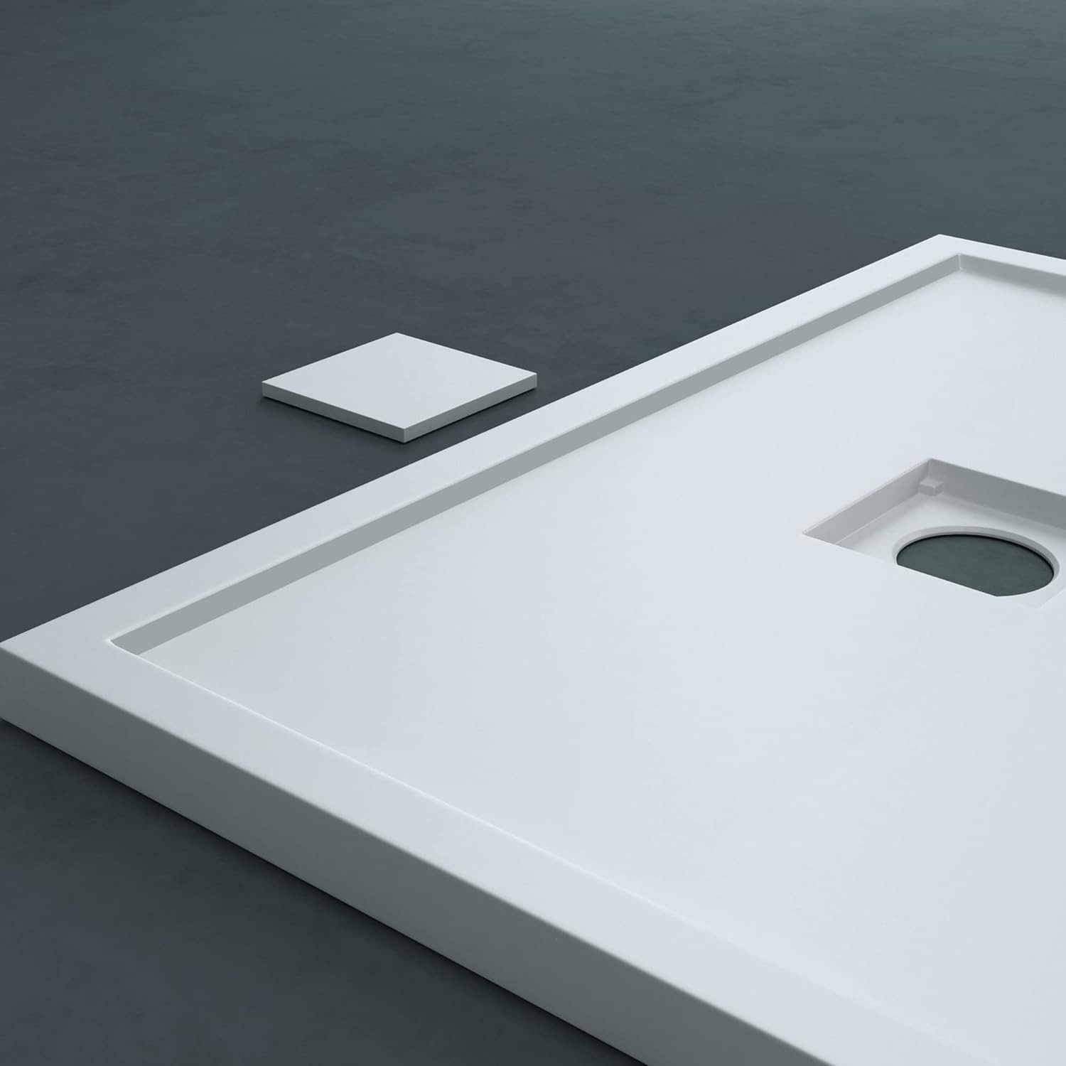 doporro Duschwanne Duschtasse Mineralguss DIN-Anschlüsse einfache Montage G günstig online kaufen