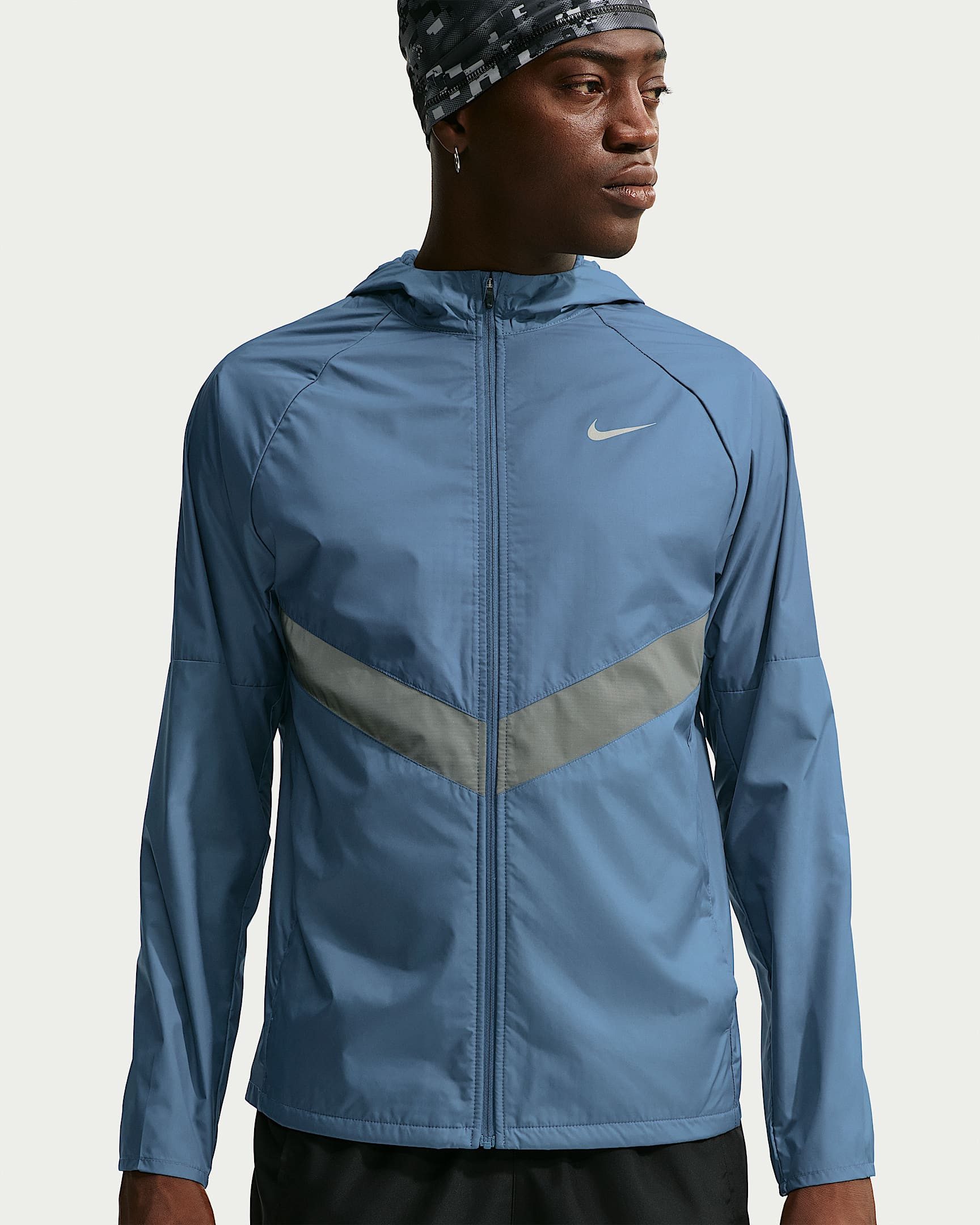 Nike Laufjacke M NK TF RPL MILER WNT JKT mit Reißverschluss, wasserabweisend, windabweisend, atmungsaktiv