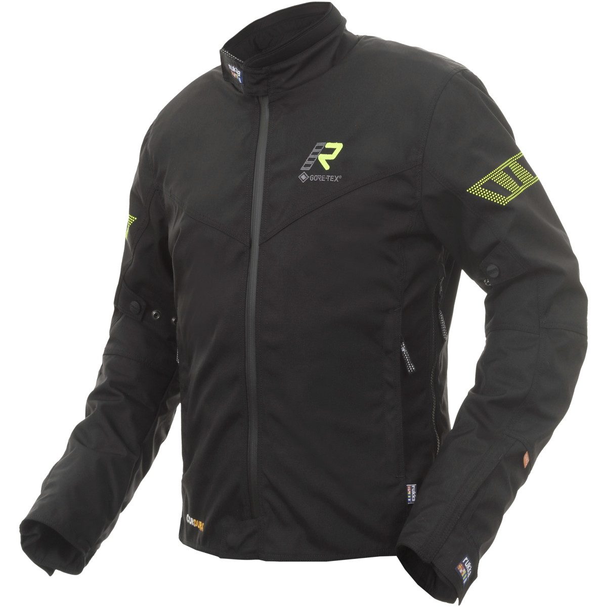 Motorradjacke Rukka Start-R Jacke schwarz / gelb