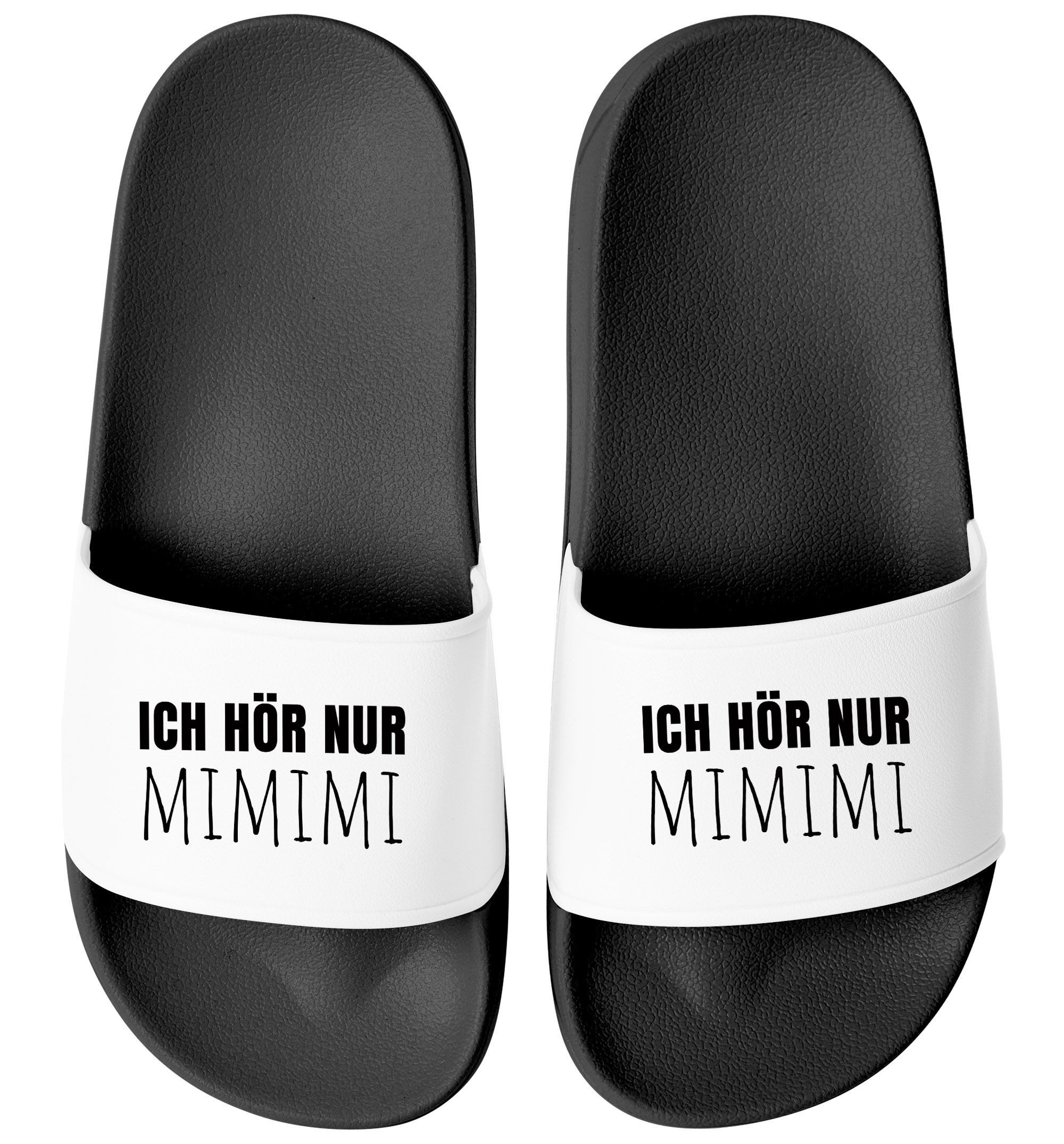 MoonWorks Badeschlappen mit Spruch Lustig Mimimi günstig online kaufen