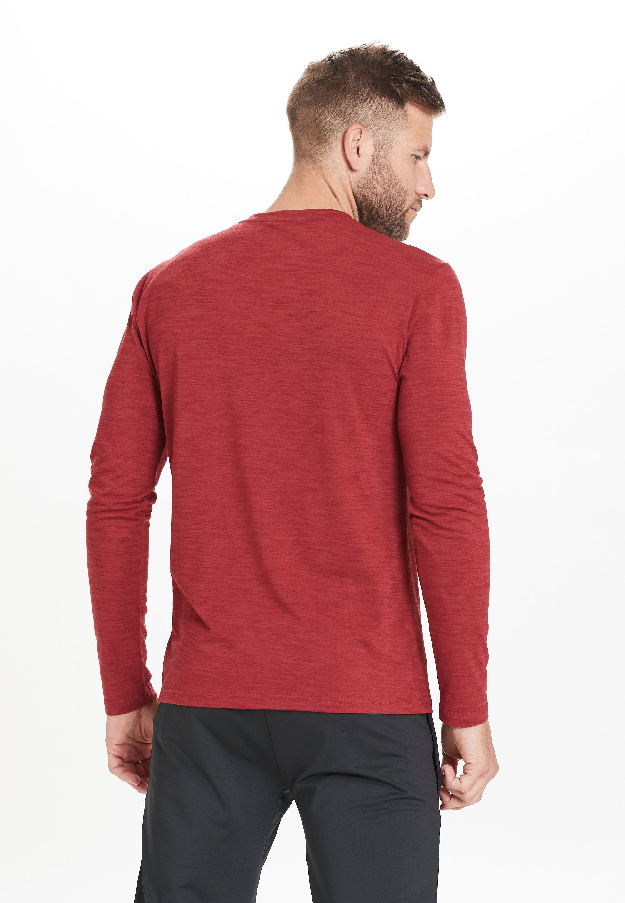 Virtus Langarmshirt Dry-Technologie JOKERS M mit L/S innovativer Quick rot-meliert (1-tlg)