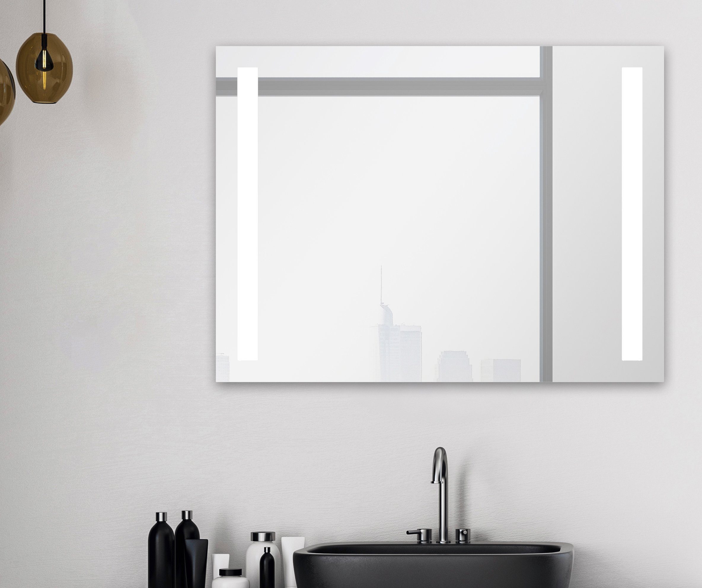 Talos Badspiegel Light, in verschiedenen Größen erhältlich, energiesparend