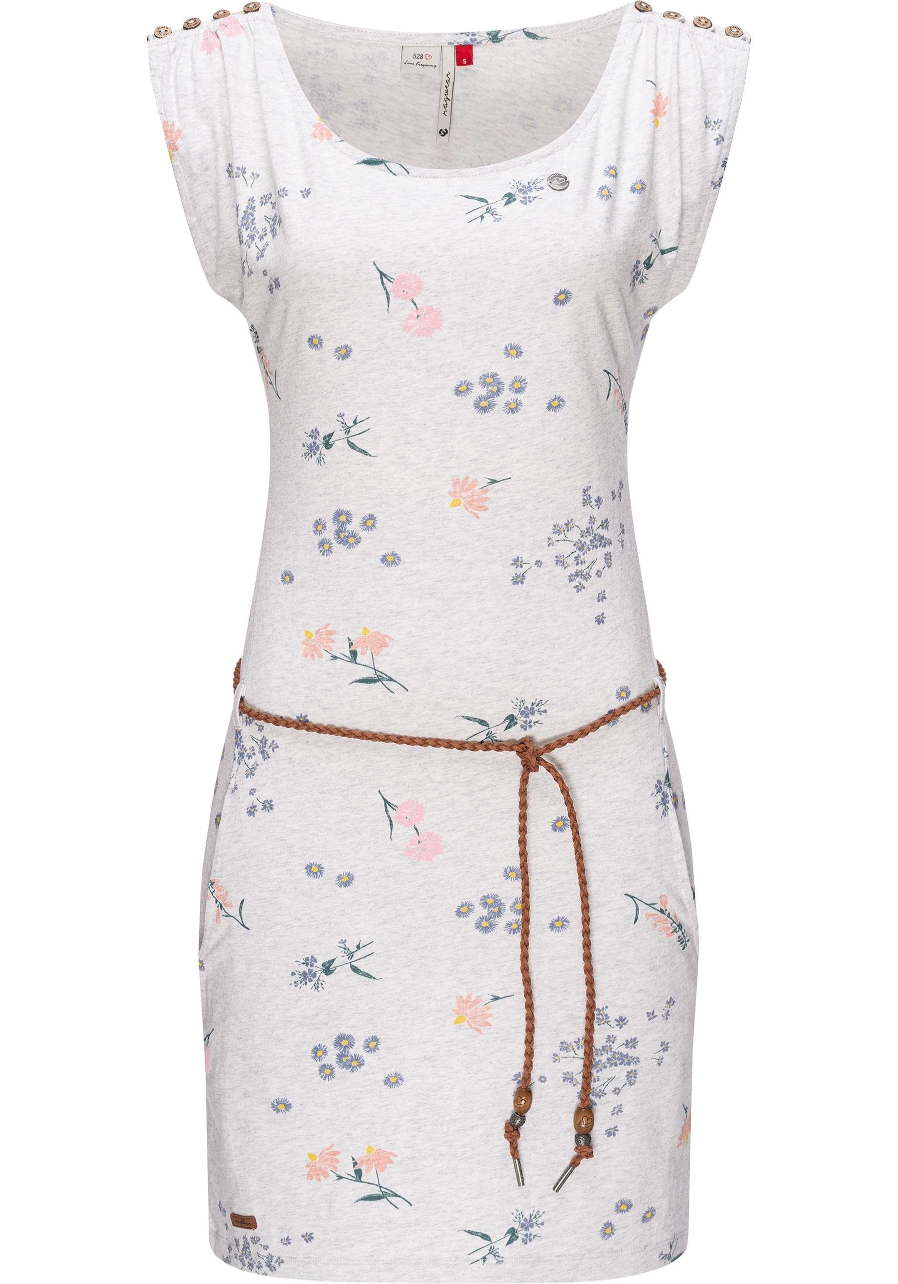 Ragwear Shirtkleid »Chego Flowers Intl.« stylisches Sommerkleid mit  Bindeband online kaufen | OTTO