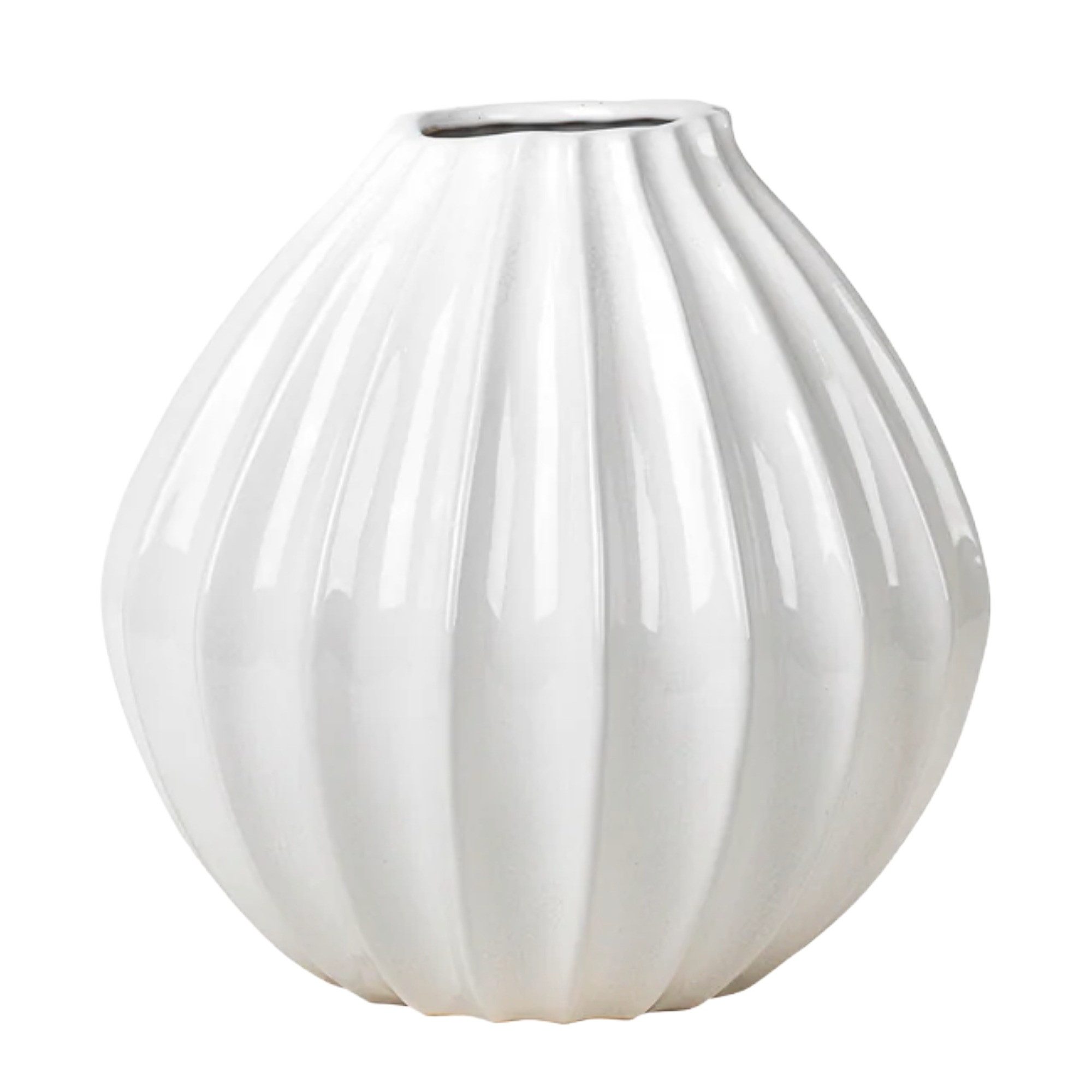 Broste Copenhagen Dekovase Broste Copenhagen Wide Keramik Vase