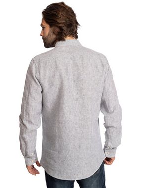 Almsach Trachtenhemd Hemd Stehkragen 901LI anthrazit (Slim Fit)