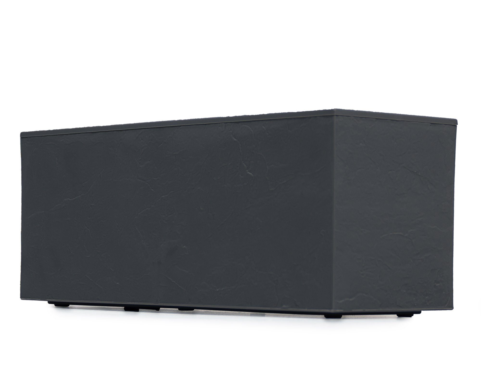 ONDIS24 Pflanzkübel Balkonkasten mit Wasserspeicher, 25L Pflanzvolumen, Pflanzkübel, Vulkan/Basalt, rechteckig, Blumentopf, Balkon Terrasse