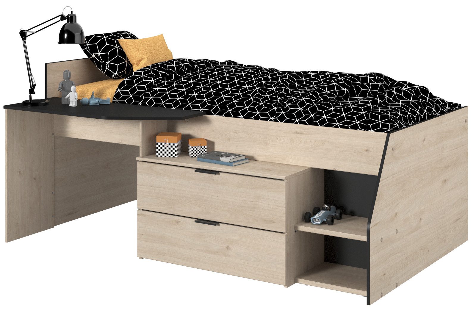 Parisot Hochbett Milky (Jugendbett 90 x günstig online kaufen
