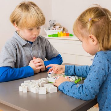 Hubelino Spiel, Domino + Vier gewinnt 410054 Lernspiele