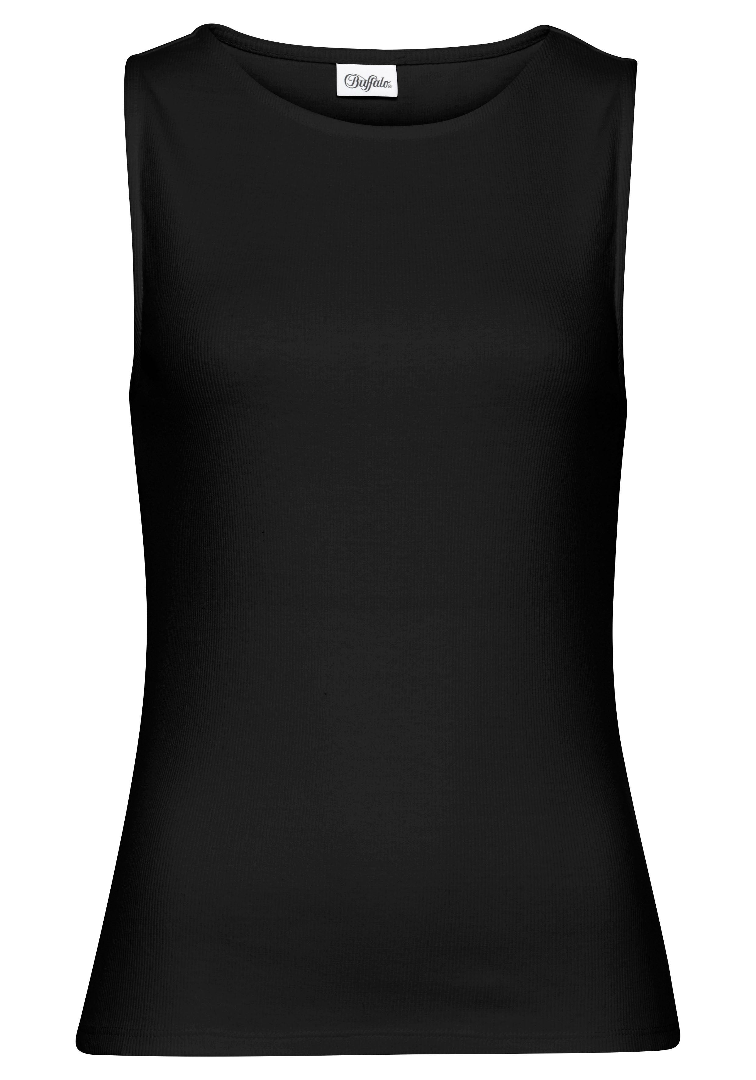 Buffalo Tanktop (Packung, 2er-Pack) aus weicher Rippware