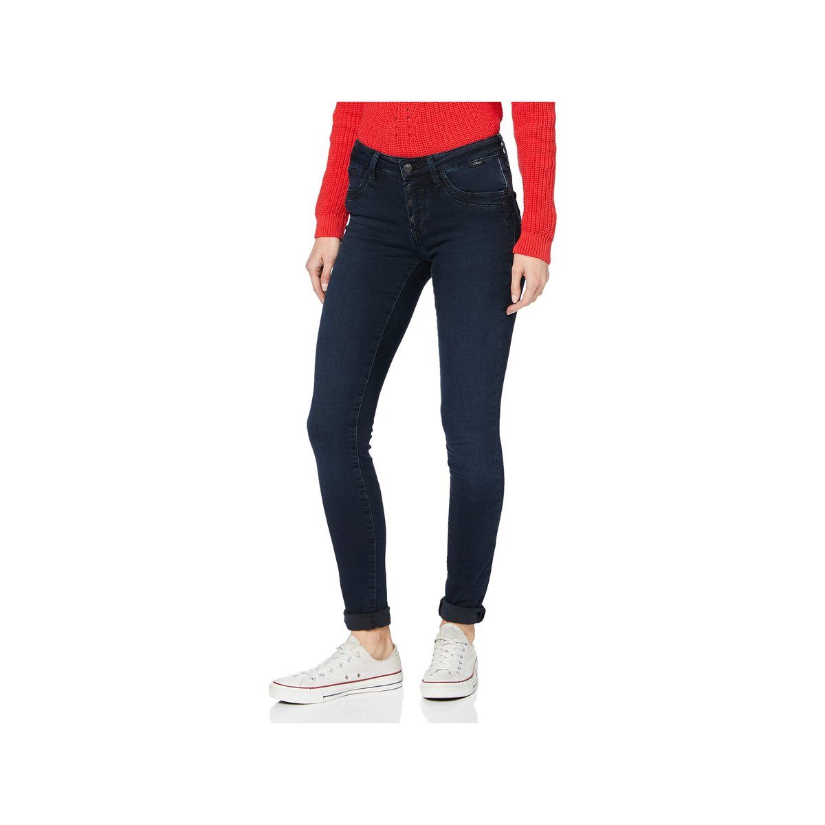 blau (1-tlg) 5-Pocket-Jeans regular TONI marine