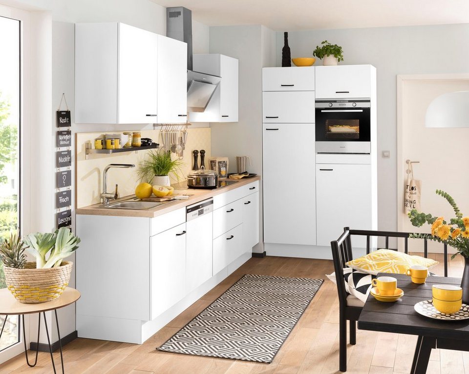OPTIFIT Küchenzeile Elga, Premium-Küche, Soft-Close-Funktion, großen  Vollauszügen, Breite 390 cm