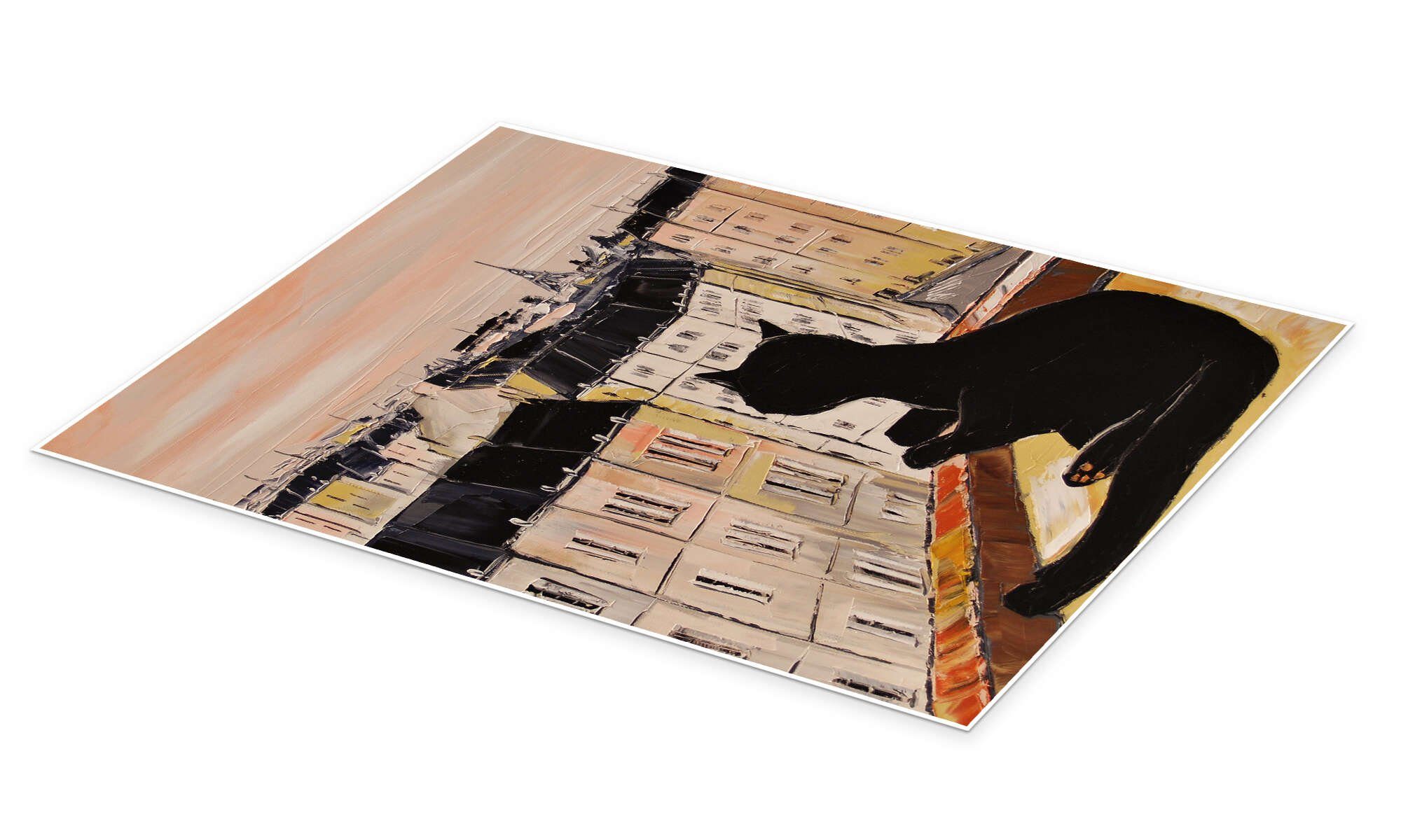 Posterlounge Poster JIEL, Katerchen in Paris, günstig online kaufen