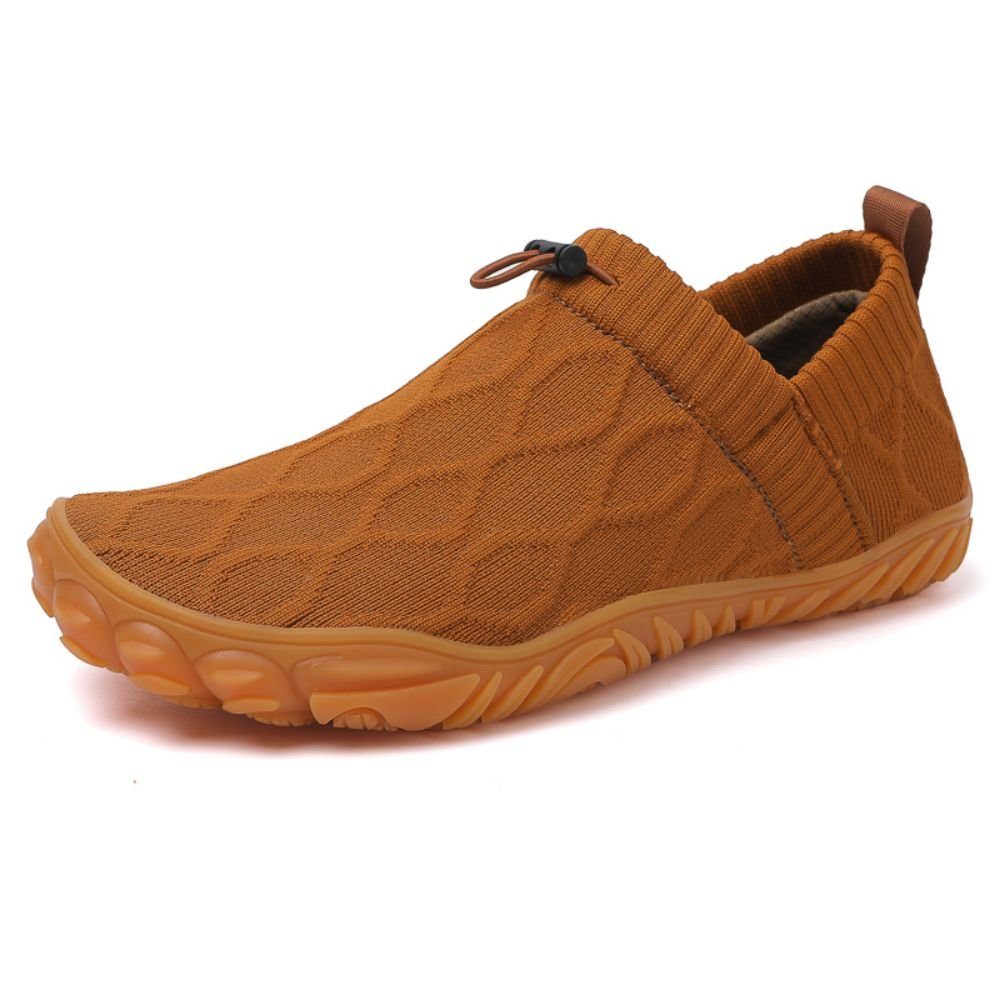 HUSKSWARE Barfußschuh (Trailrunning-Schuhe, Minimalistische Barfuß Sneaker Mit Zero-Drop Sohle) Atmungsaktiv und rutschfest Braun