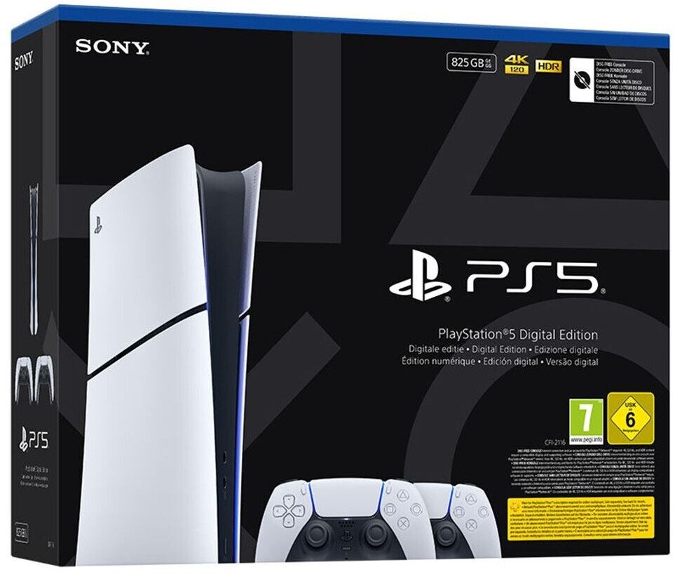 Playstation PlayStation 5 Digital inkl. zweitem DualSense Wireless-Controller