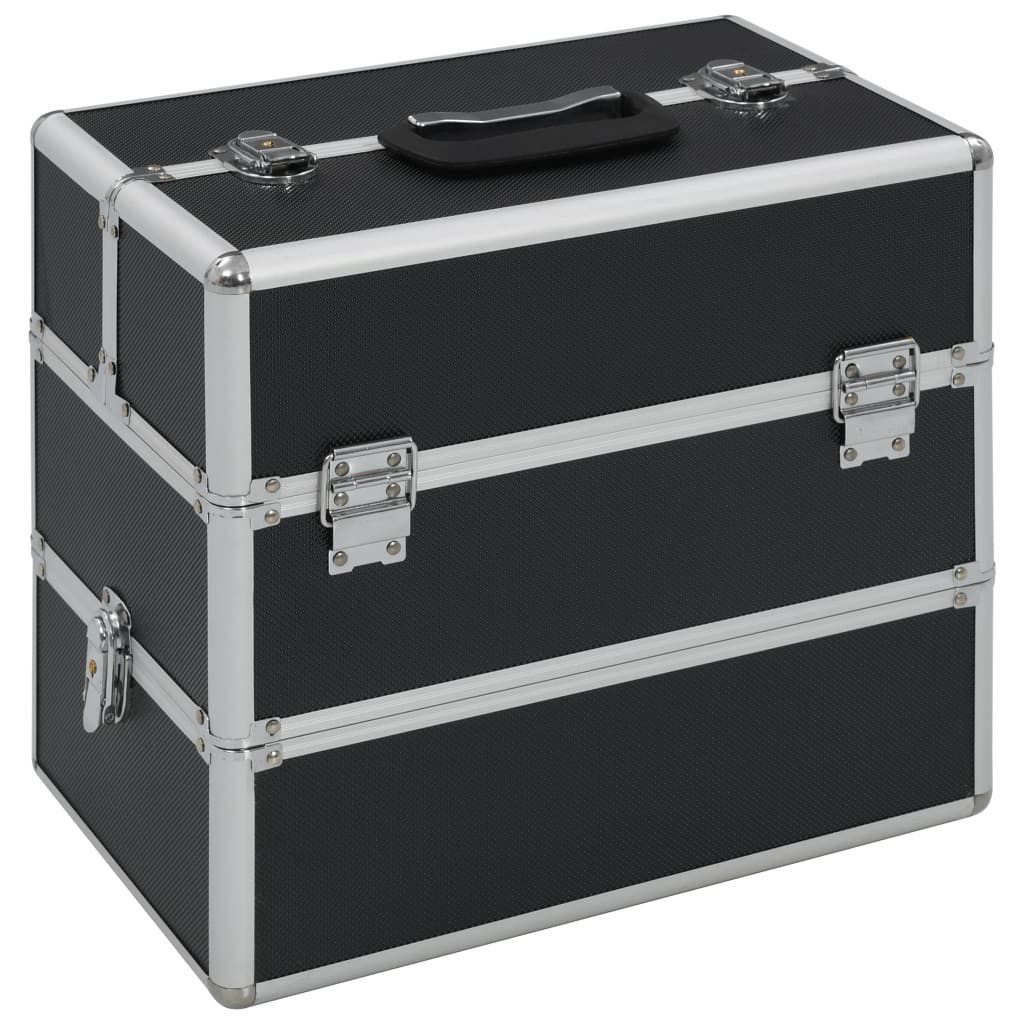vidaXL Kulturbeutel Kosmetikkoffer Beautycase Кейси для косметики Kulturtasche 37x24x35 cm Schw