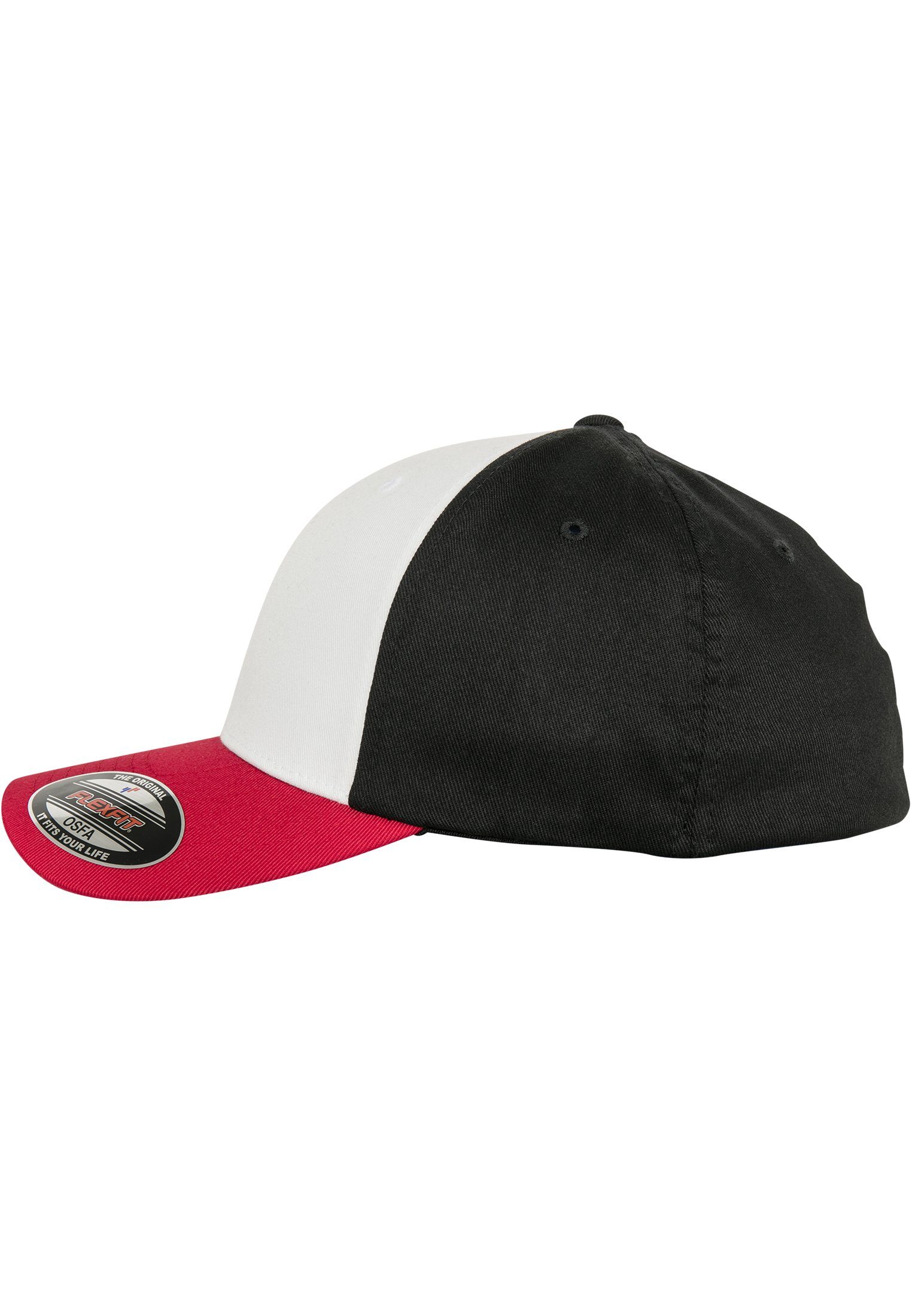 Flexfit Flex Cap 3-Tone red/white/black Flexfit Accessoires
