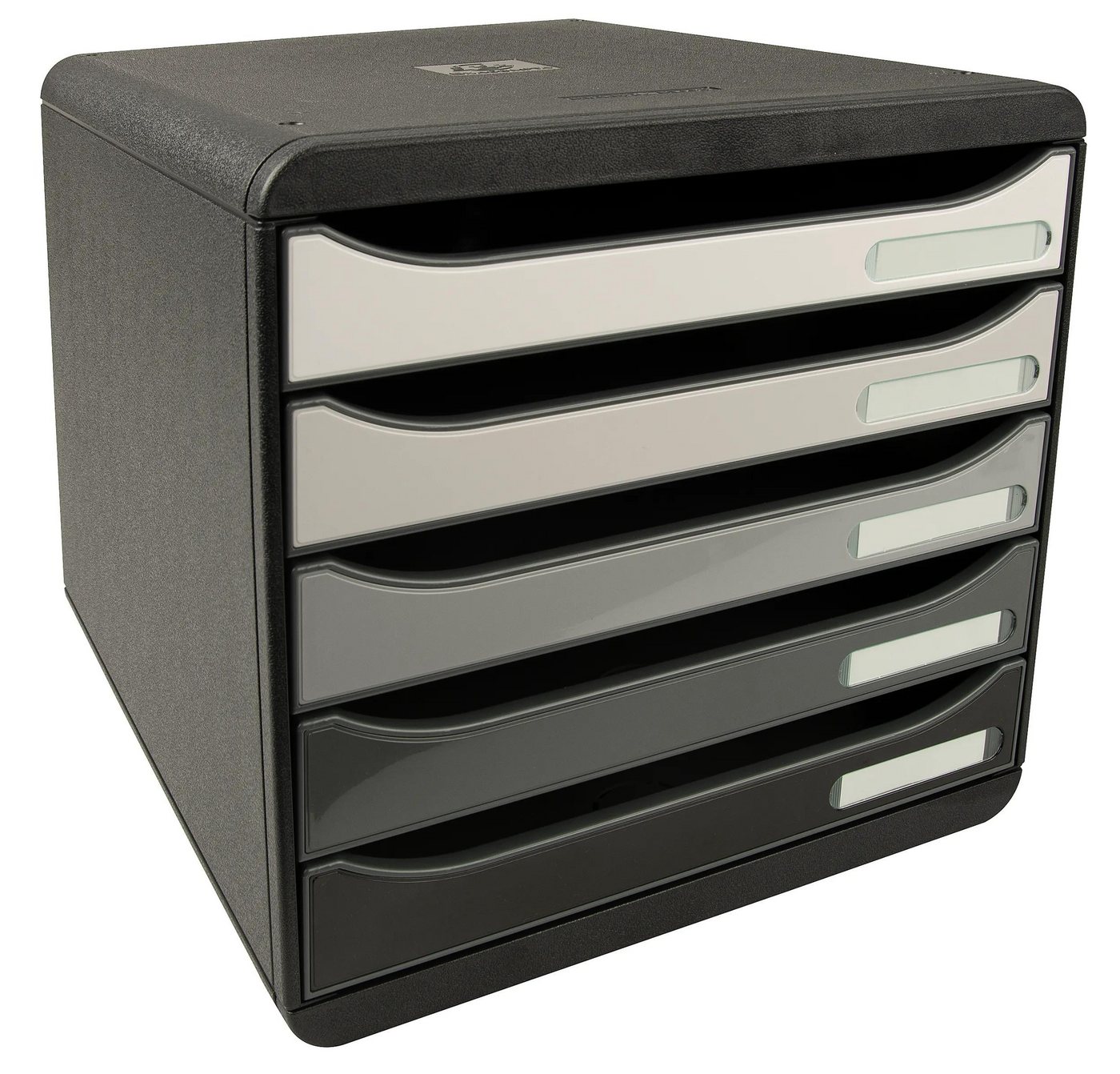 Thumbnail - EXACOMPTA Schubladenbox Schubladenbox Big Box Plus 5 offene Schubladen Grau 3097294D, Boxen stappelbar