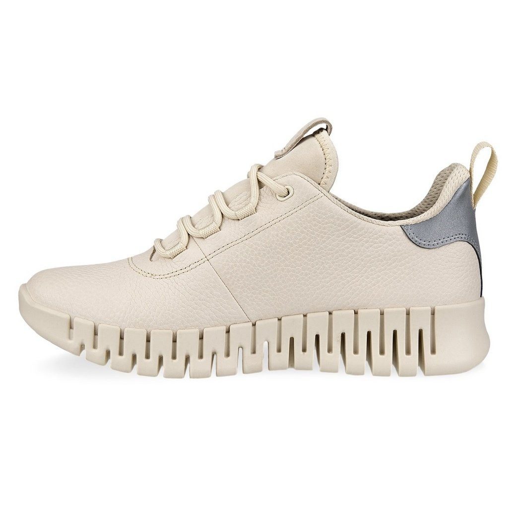 Ecco Gruuv Lea GTX (ECCO-Leder) limestone Damen Sneaker günstig online kaufen